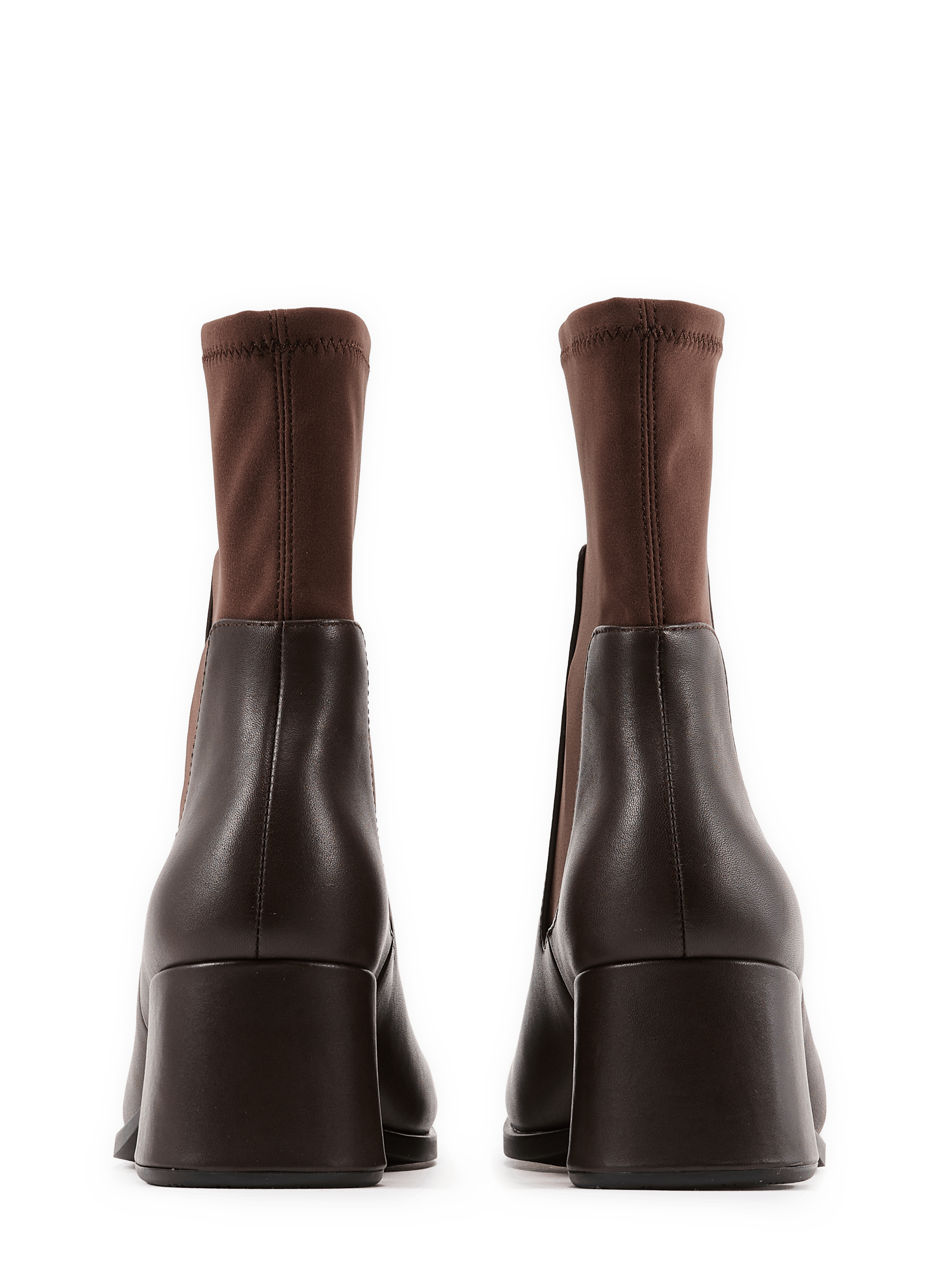 Bottines en cuir mélangé CAMPER Braun