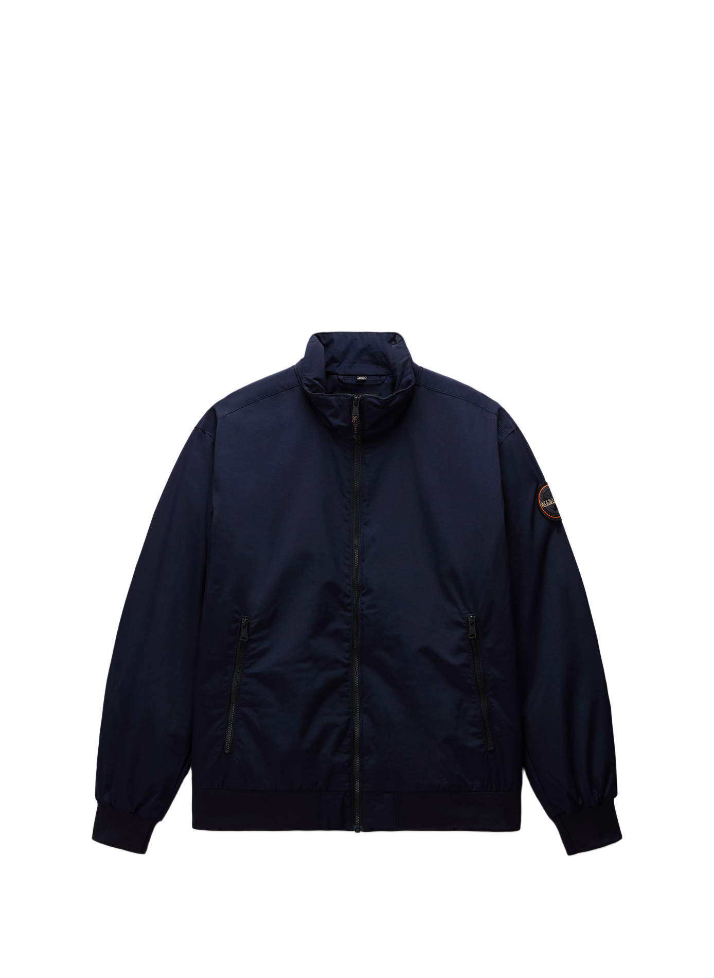 Plain zip-up high-neck parka NAPAPIJRI Blue