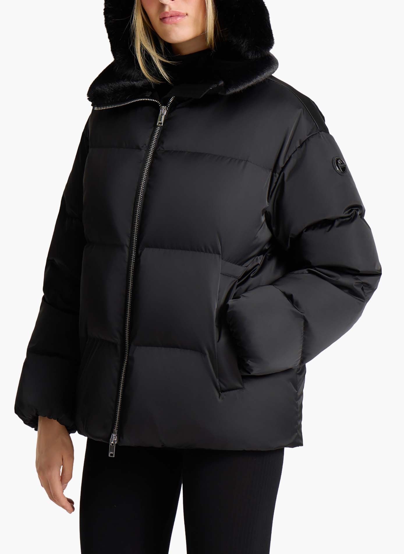 Manteau iwaga col chemise coupe ample FUSALP Noir