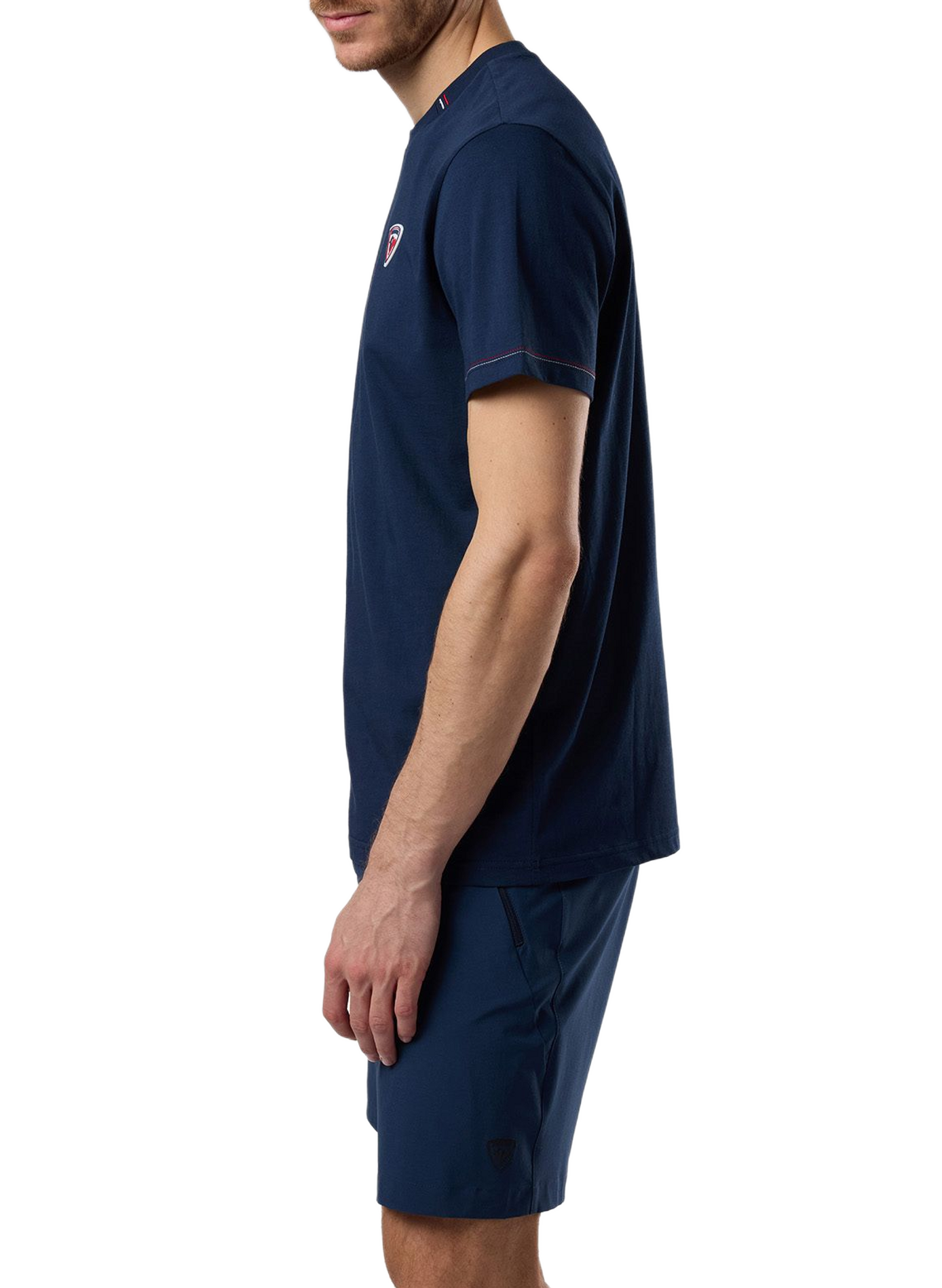 T-shirt droit col rond en coton ROSSIGNOL Blau