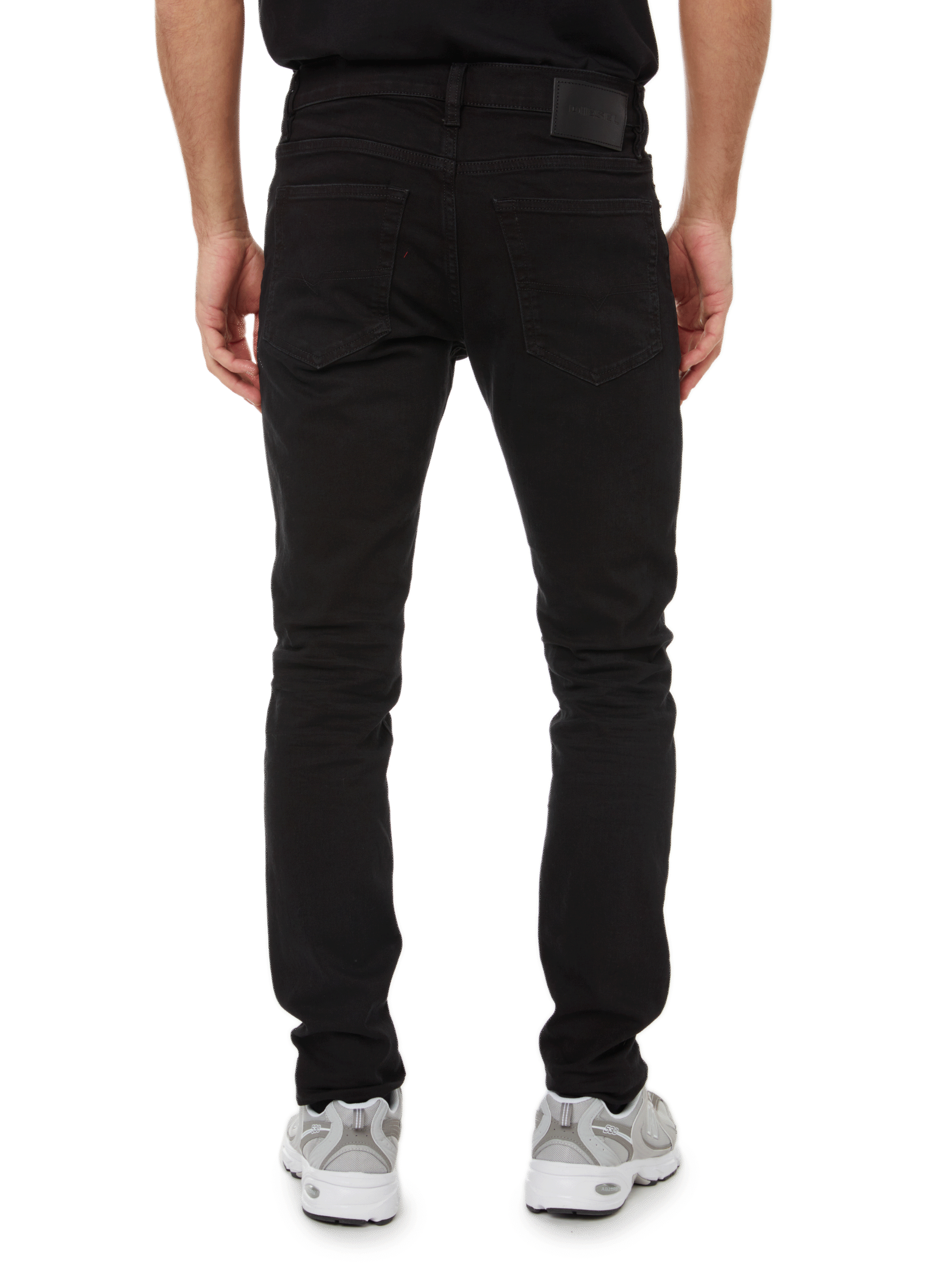 Jean slim en coton stretch DIESEL Noir