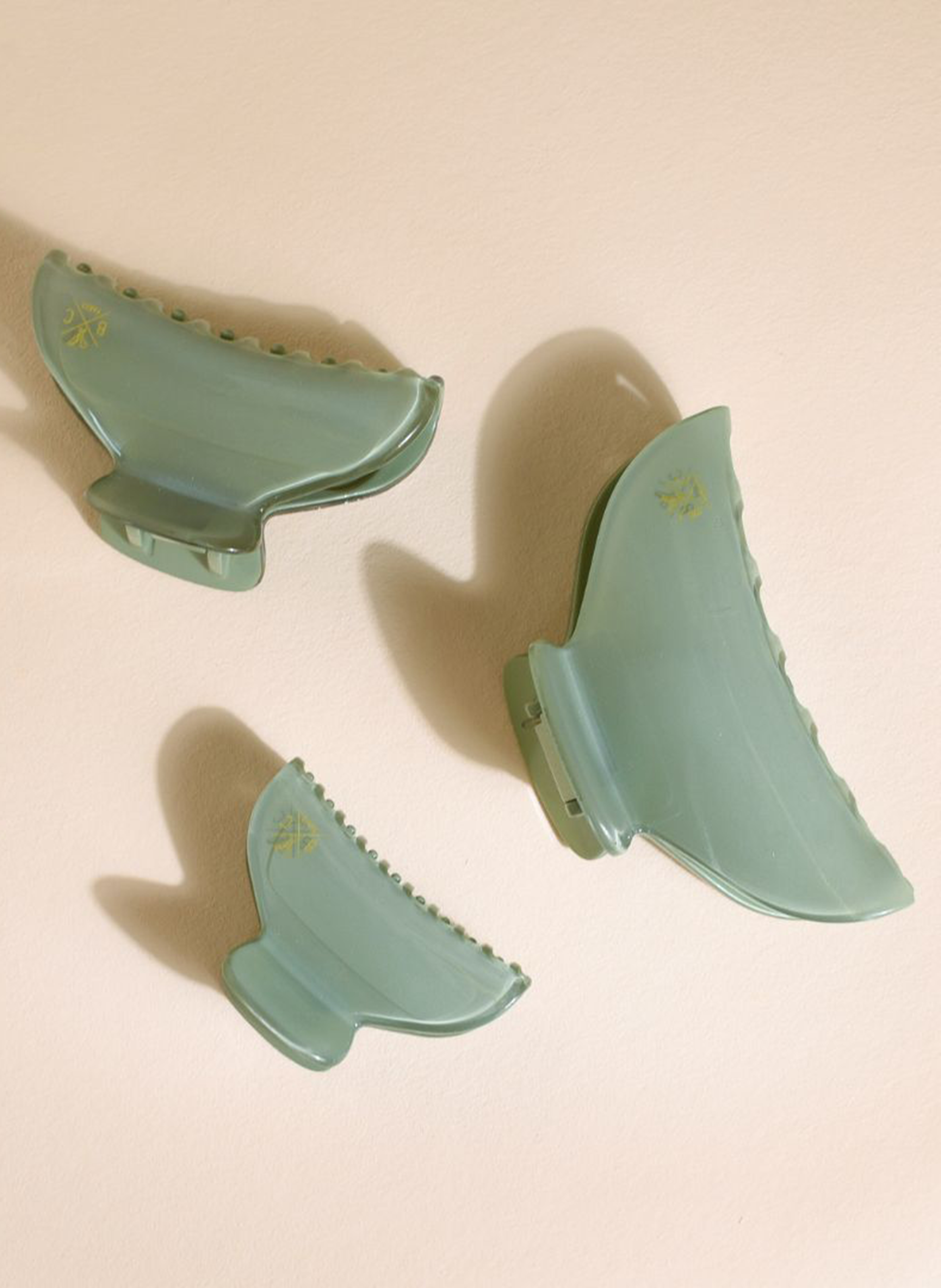 Large hair claw BACHCA Vert d'eau