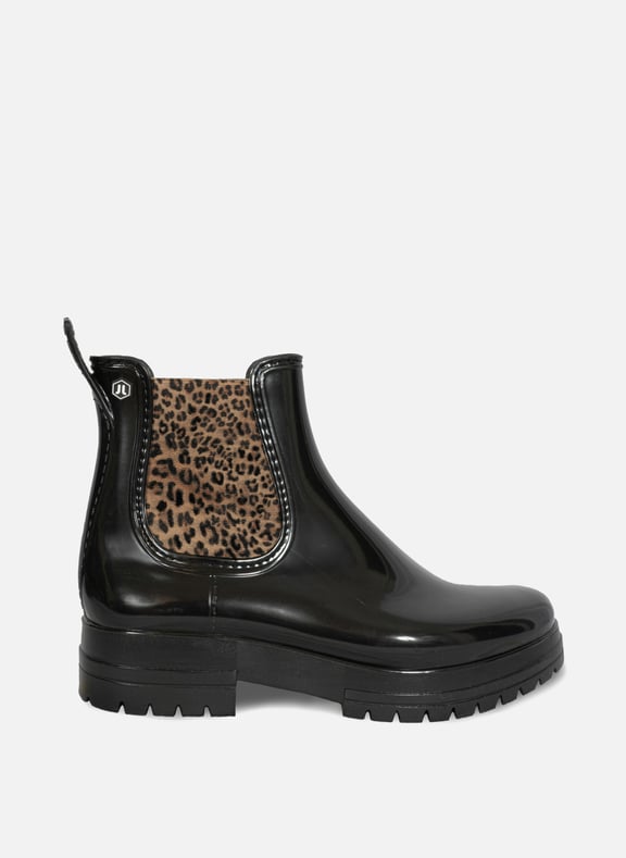 Bottines de pluie crantées Noir by JULES & JENN JULES & JENN Bottines de pluie crantées Noir