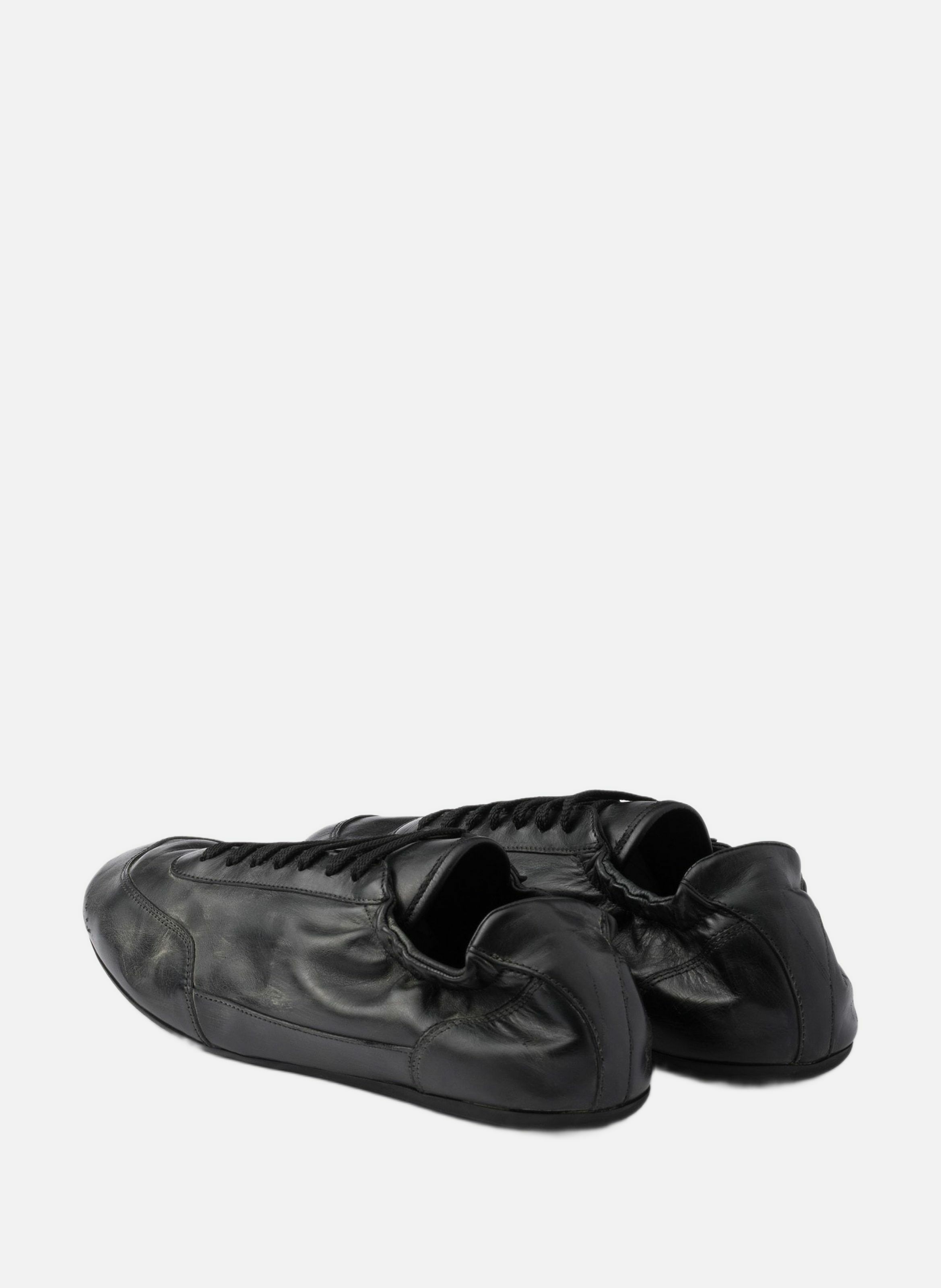 Sneakers collapse en cuir PRADA Noir
