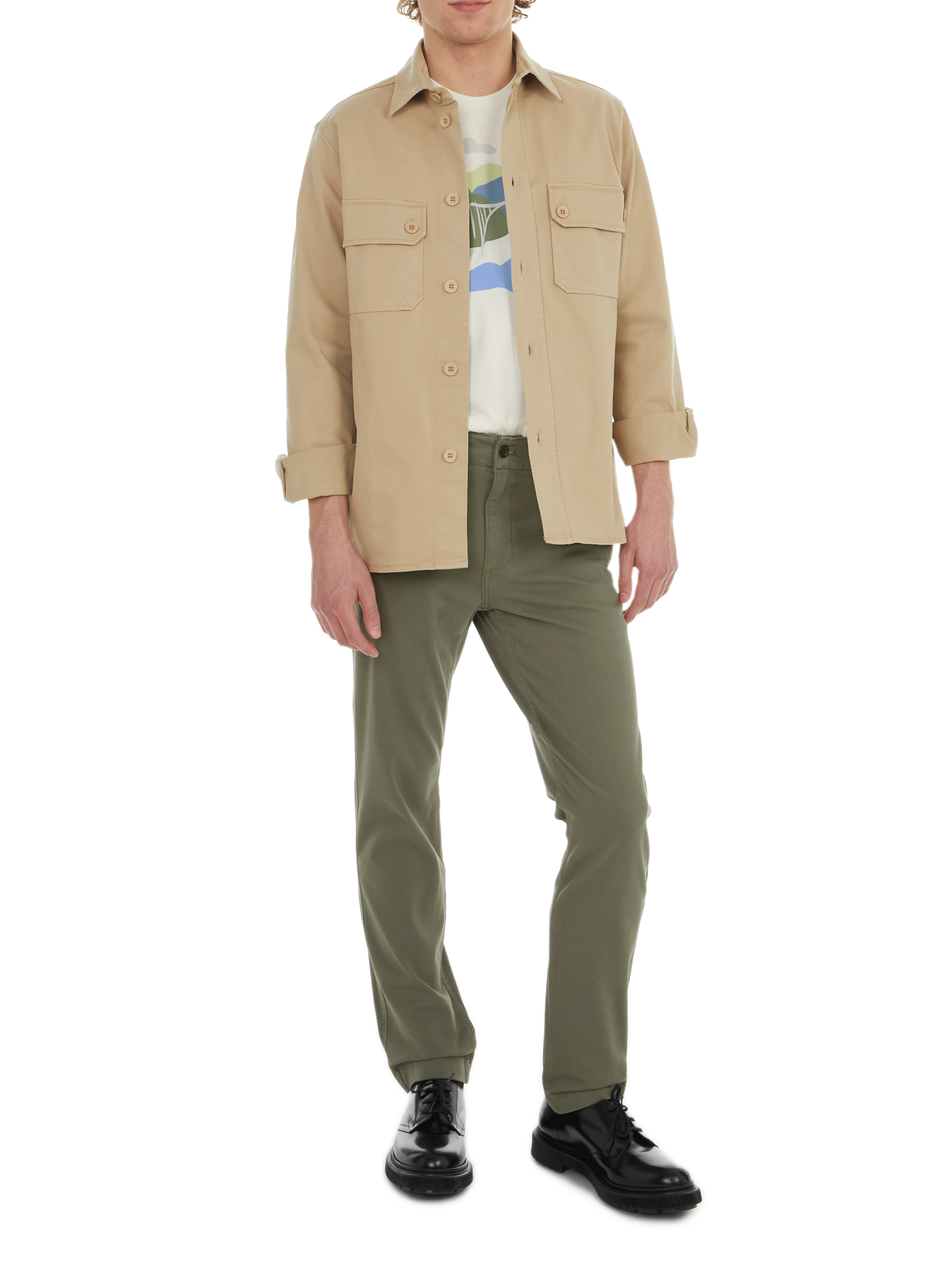 Slim-fit cotton trousers DOCKERS Green