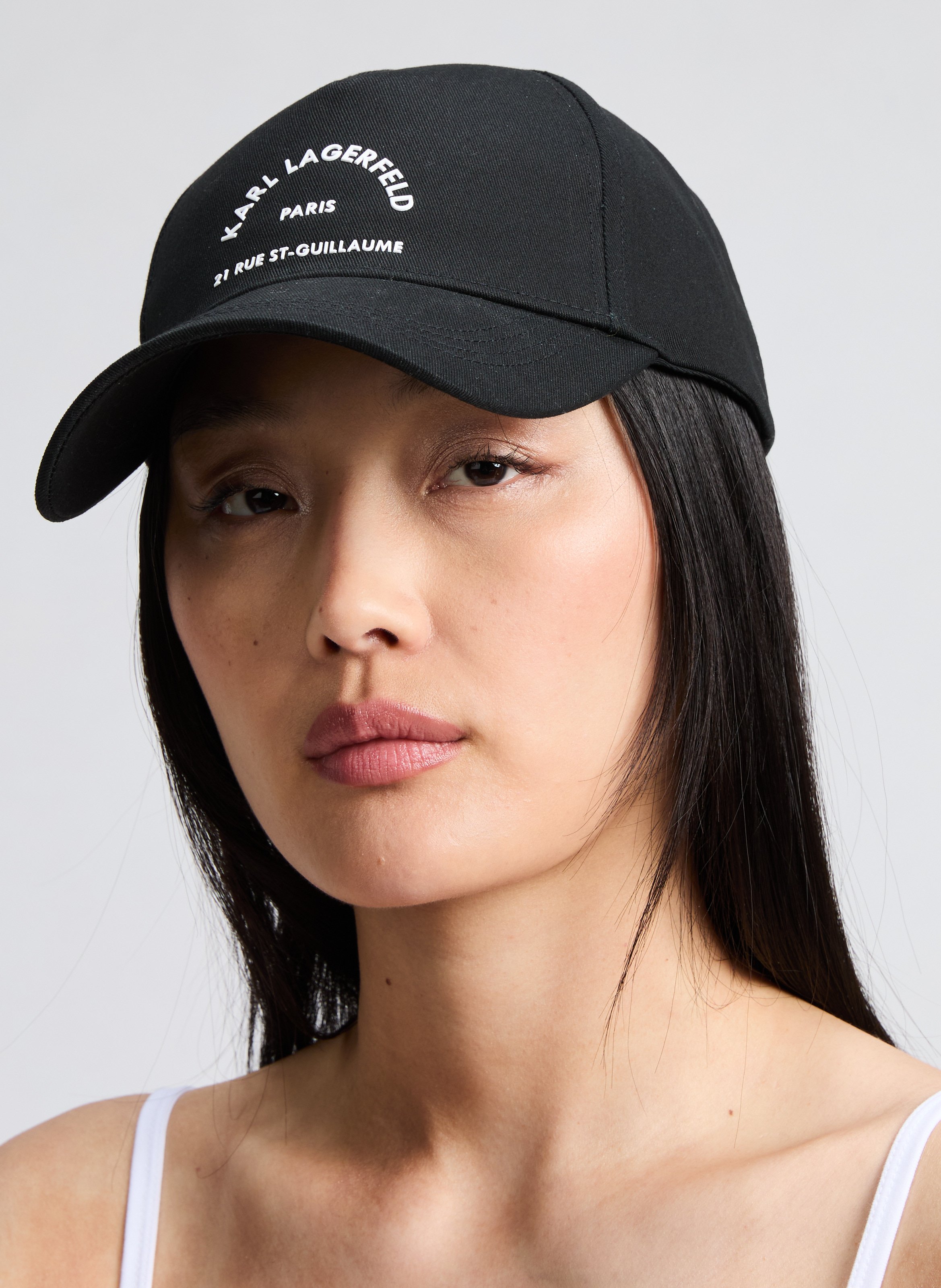 Casquette en coton Noir