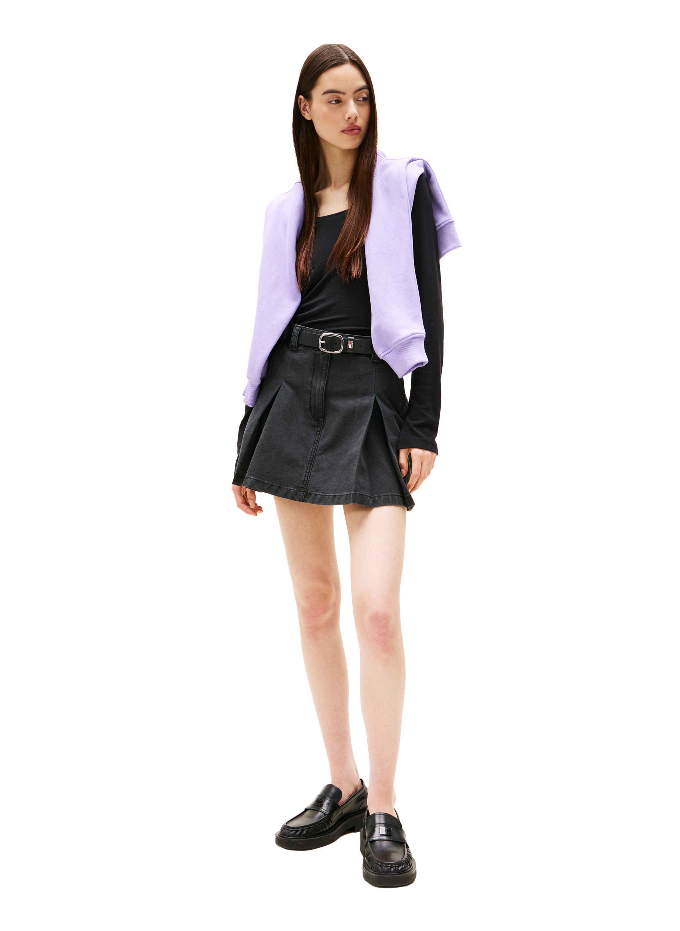 Pull côtelé TOMMY HILFIGER Noir