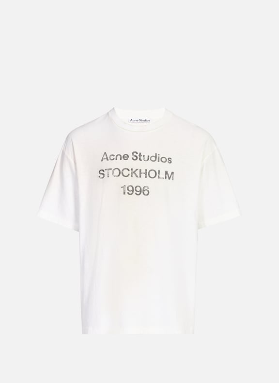Cotton and hemp t-shirt White by ACNE STUDIOS ACNE STUDIOS Cotton and hemp t-shirt White