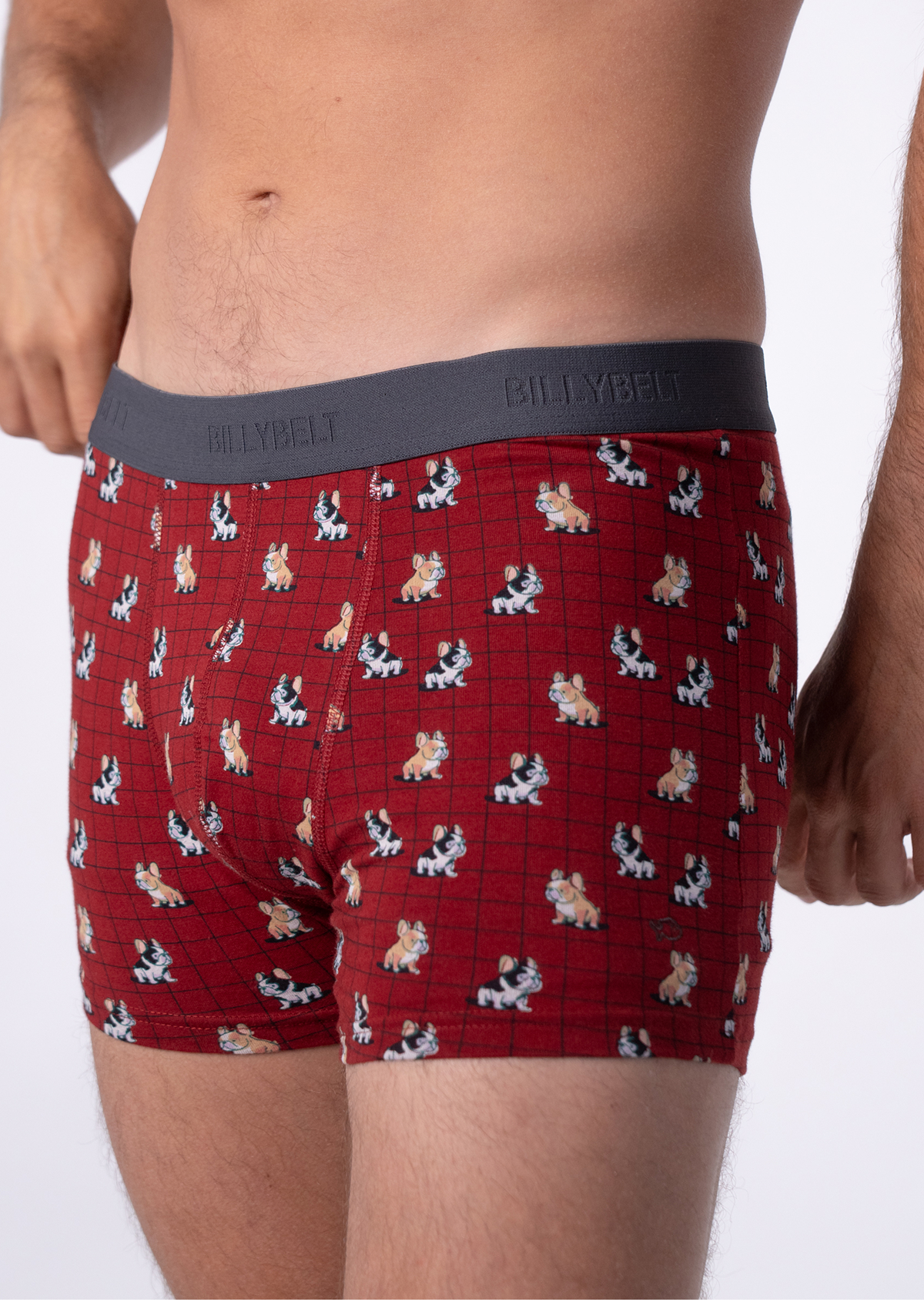 Boxer en coton biologique BILLYBELT Rouge