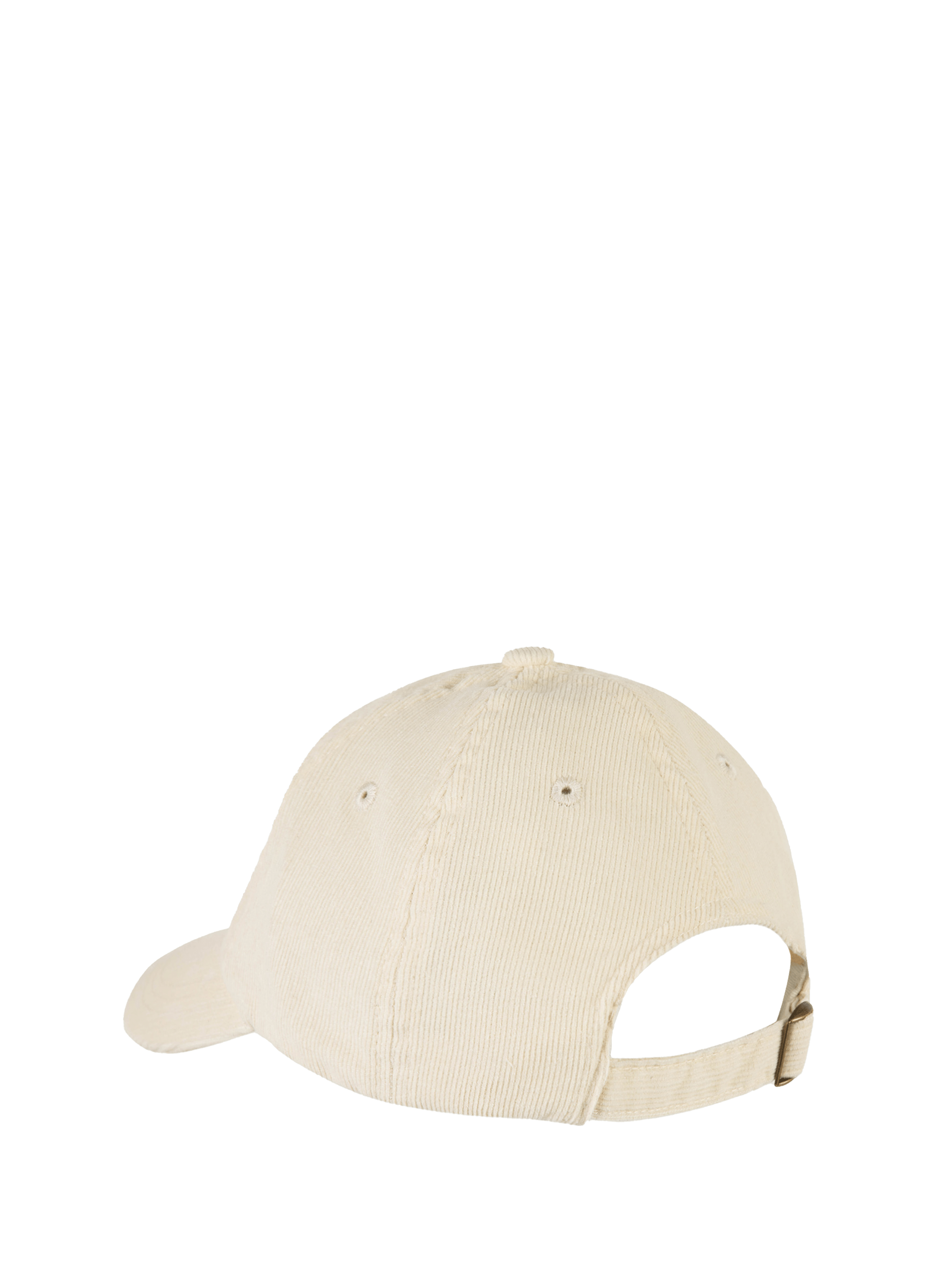 Casquette Beaumont Amour en velours côtelé MAISON LABICHE Blanc