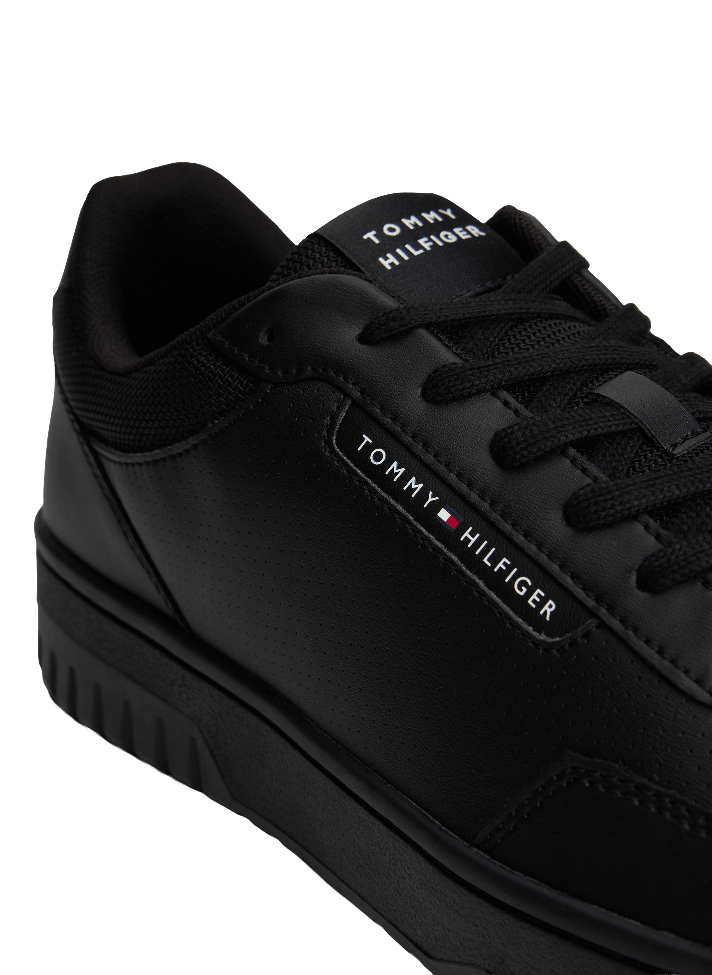 Leather sneakers TOMMY HILFIGER Black