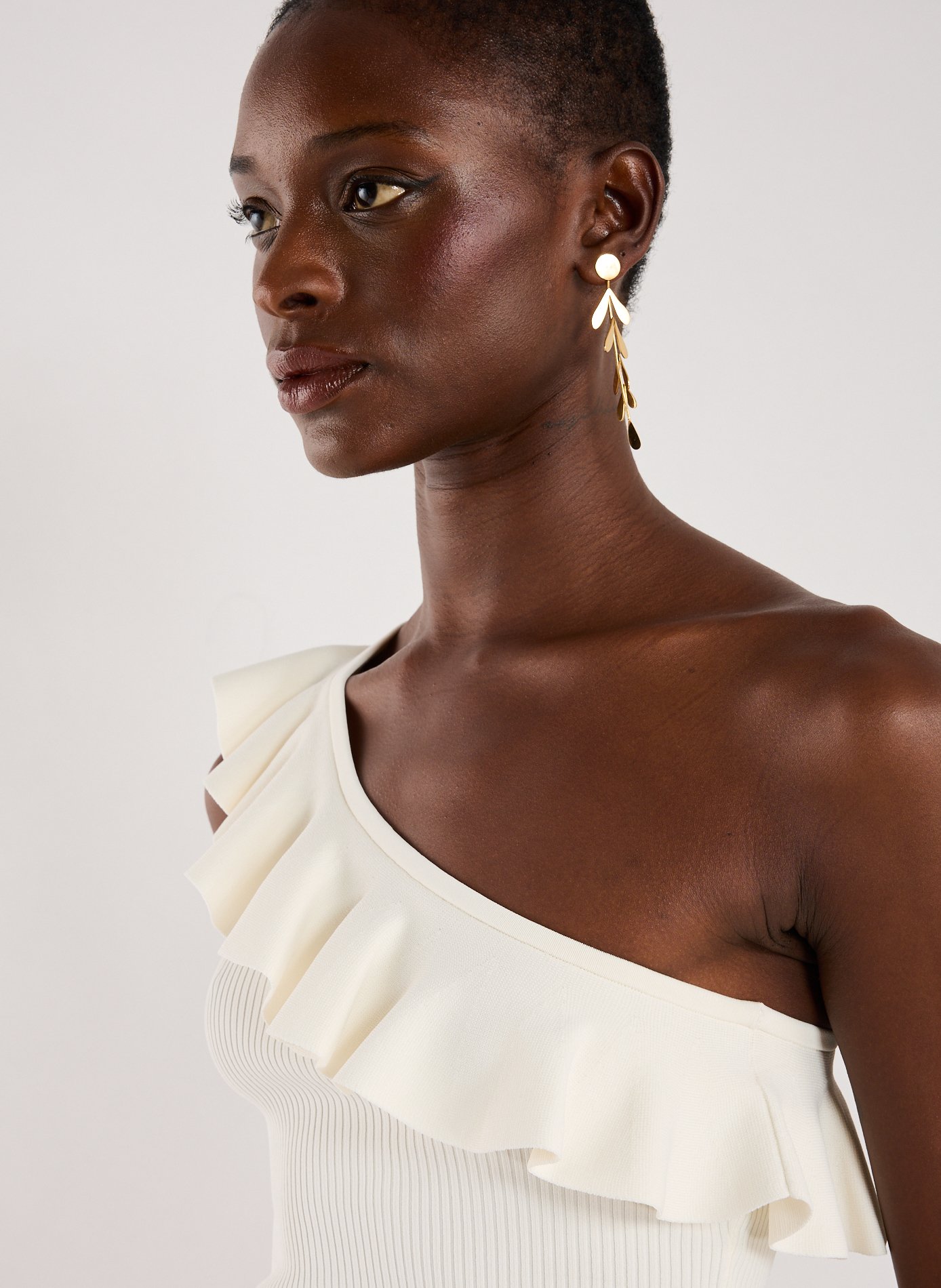 Top asymétrique Rhiannon ZIMMERMANN Blanc