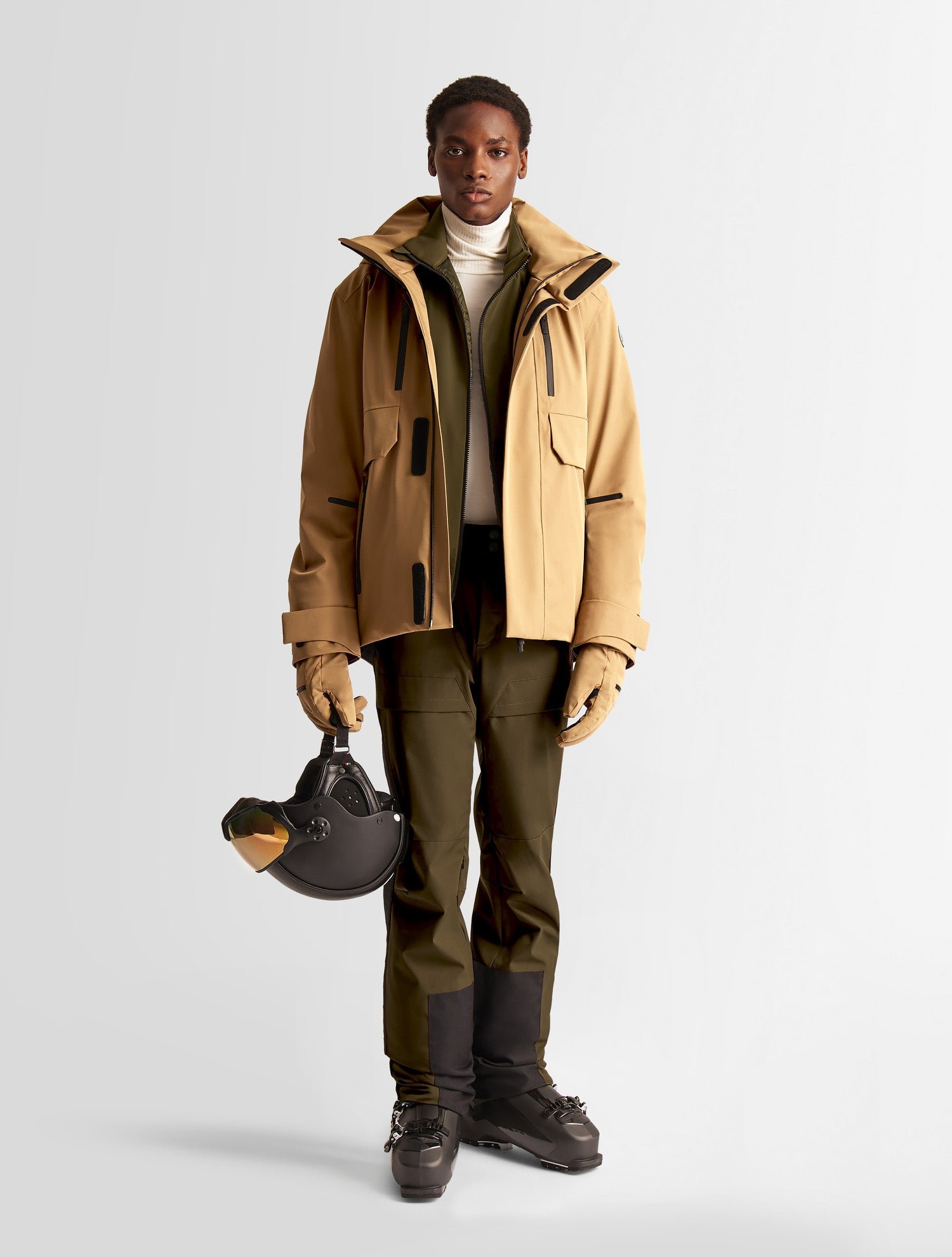 FUSALP Veste de ski john col capuche coupe regular Beige