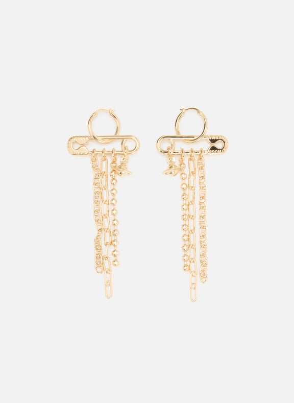 Ginetta earrings Golden by VIVIENNE WESTWOOD VIVIENNE WESTWOOD Ginetta earrings Golden