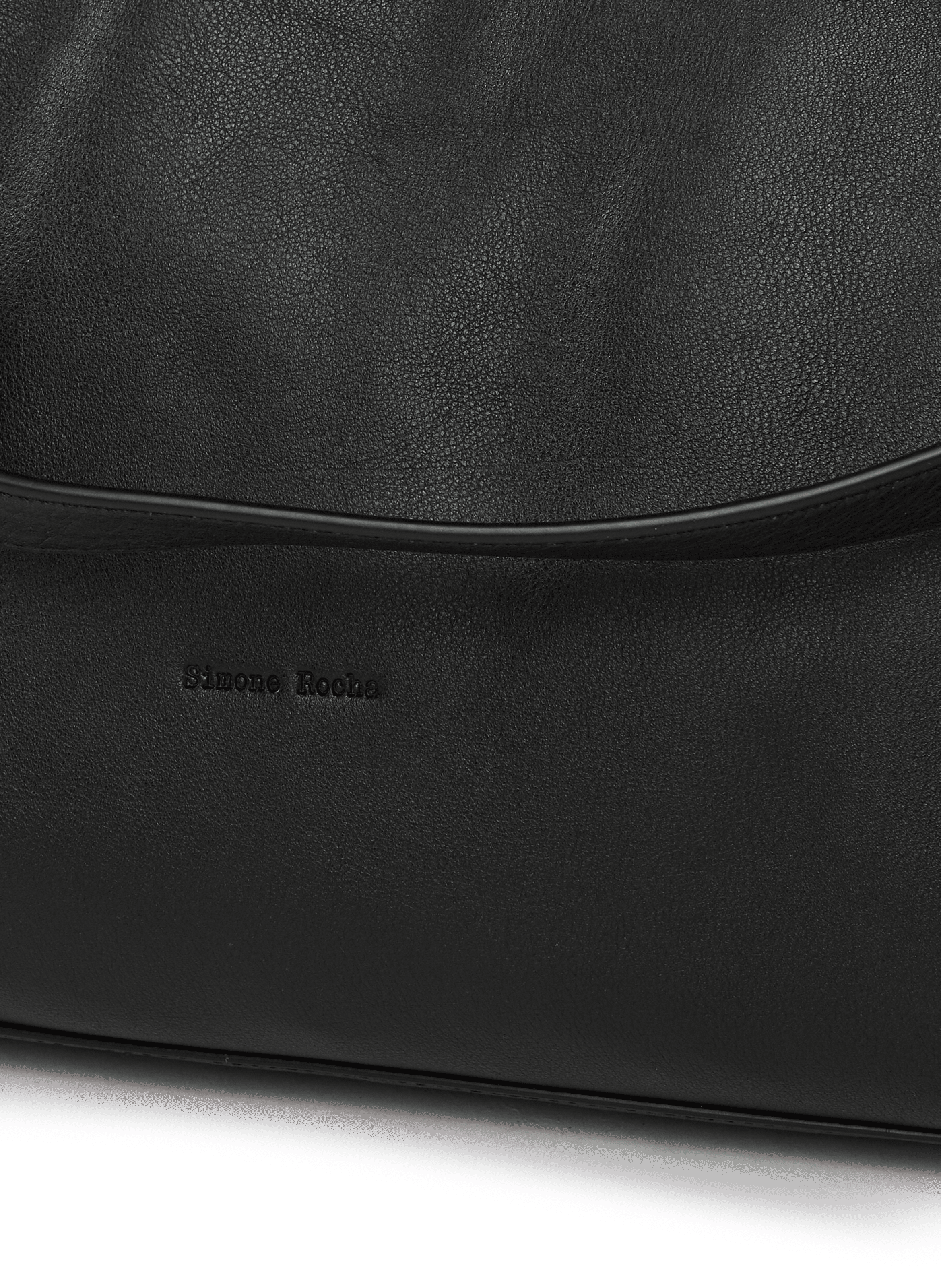 Leather belt bag SIMONE ROCHA Black