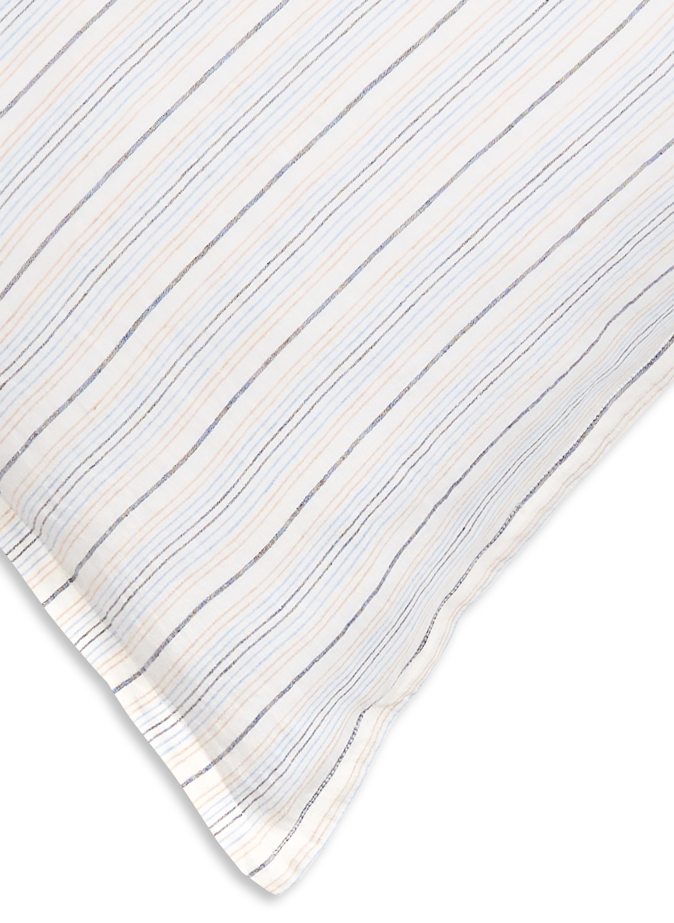 Taie d'oreiller en lin lavé AU PRINTEMPS PARIS Multicolore