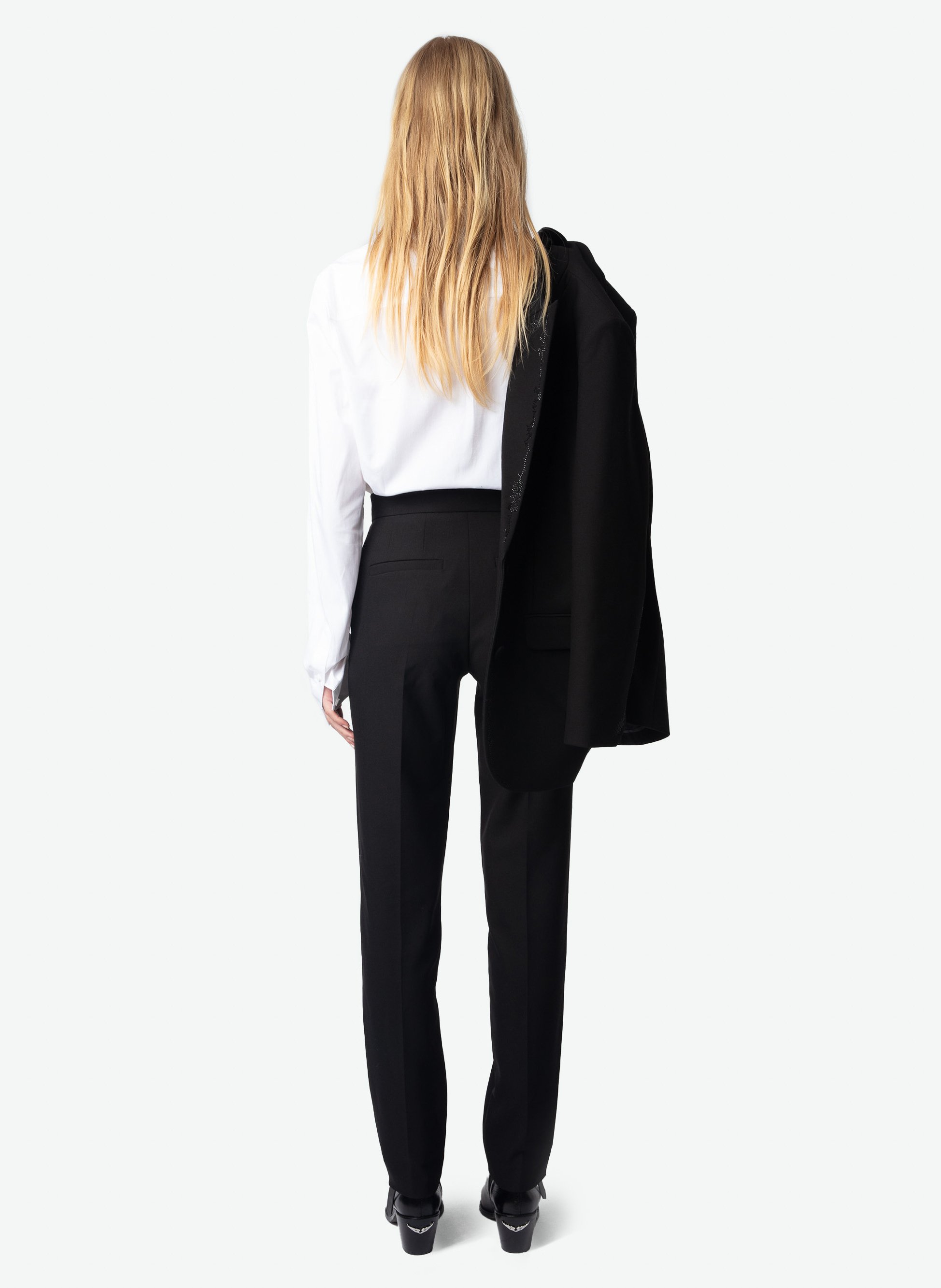 Pantalon de costume droit panny ZADIG&VOLTAIRE Noir