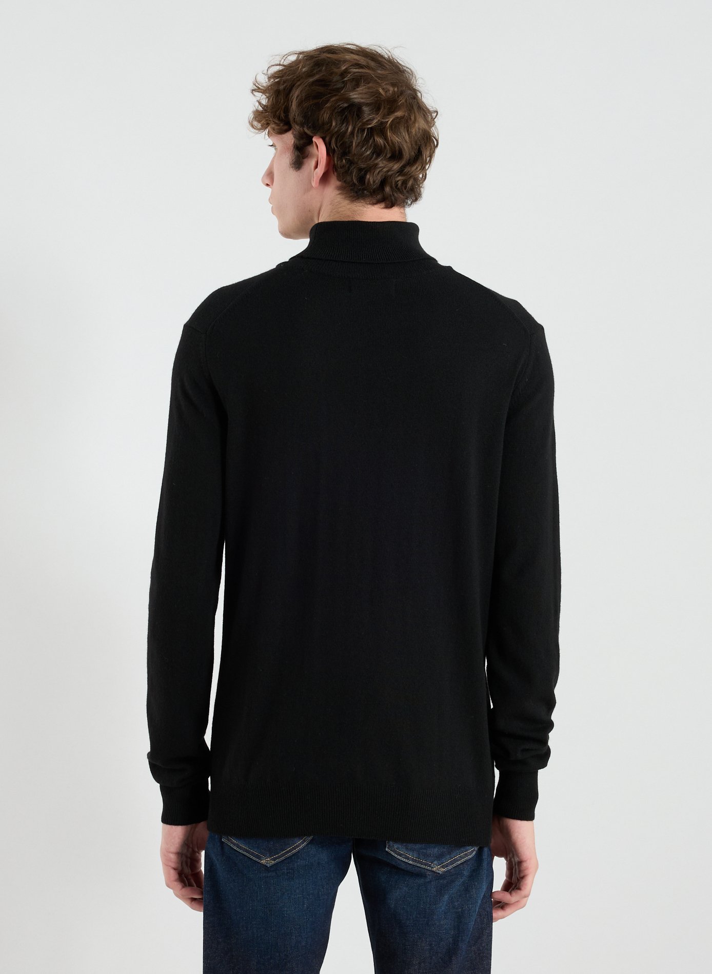 Logo turtleneck sweater LA MARTINA Black