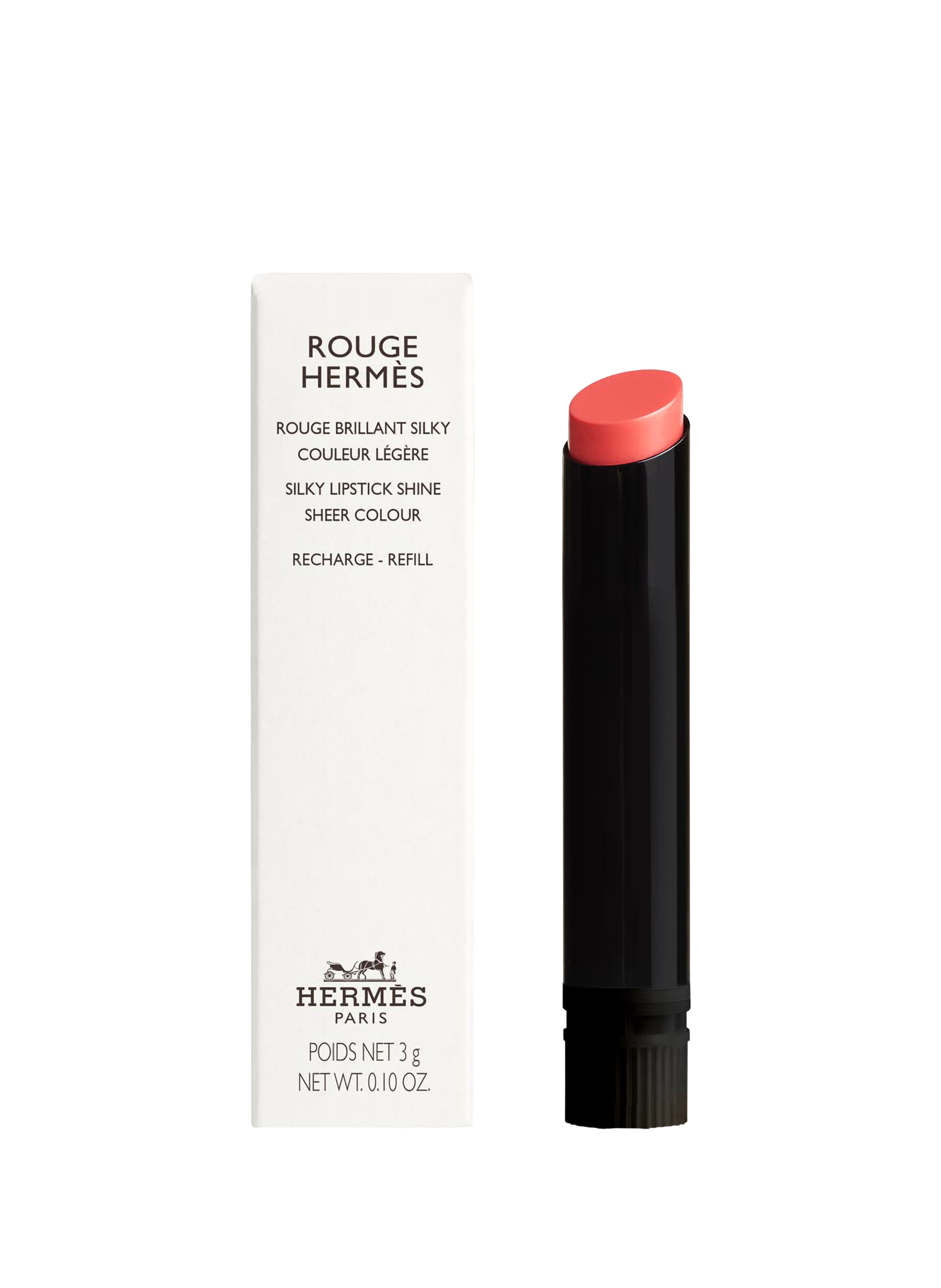 HERMÈS Rouge Hermès, recharge Rouge Brillant Silky Rose himalaya