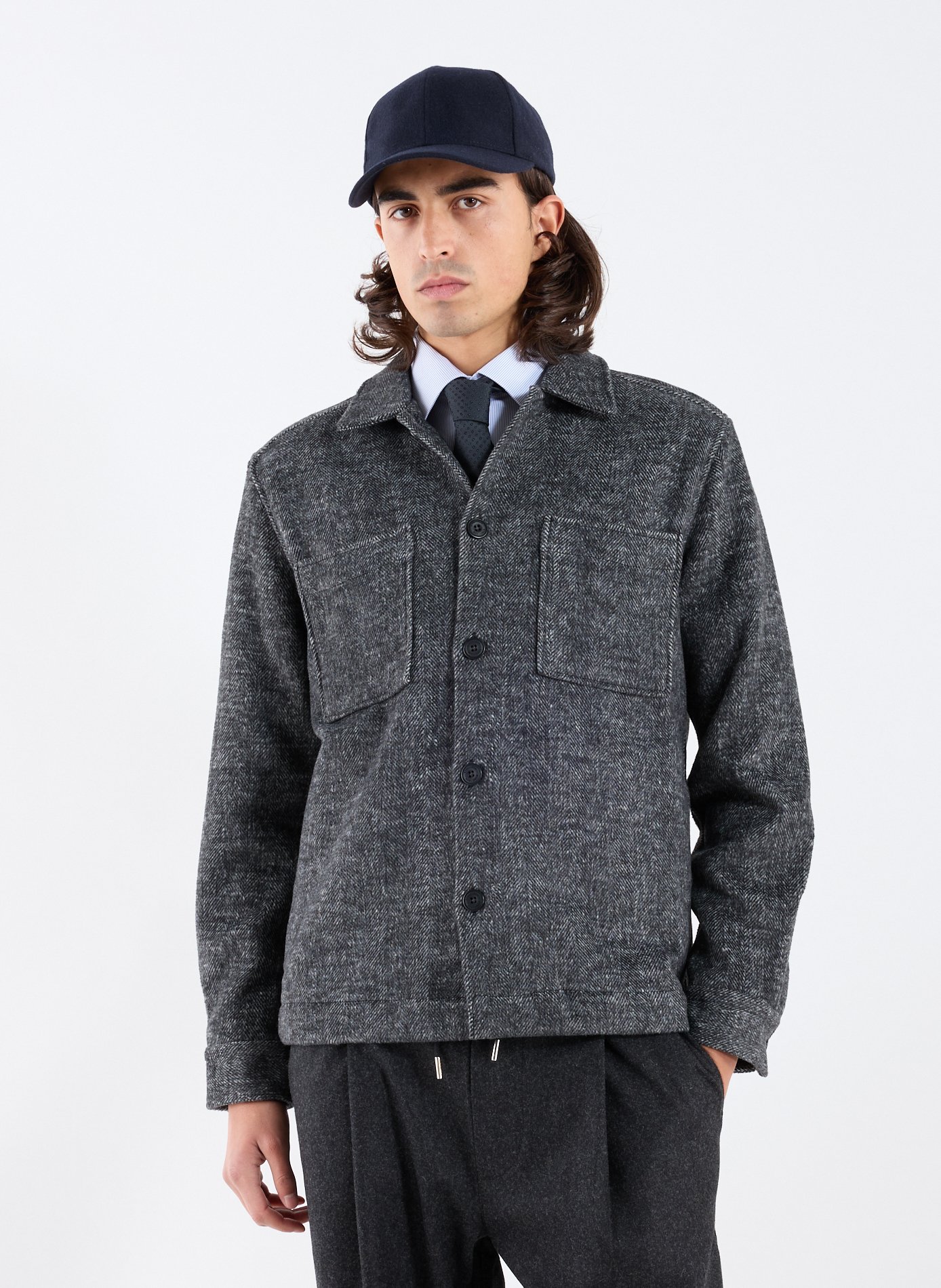 STRELLSON Straight overshirt Grey