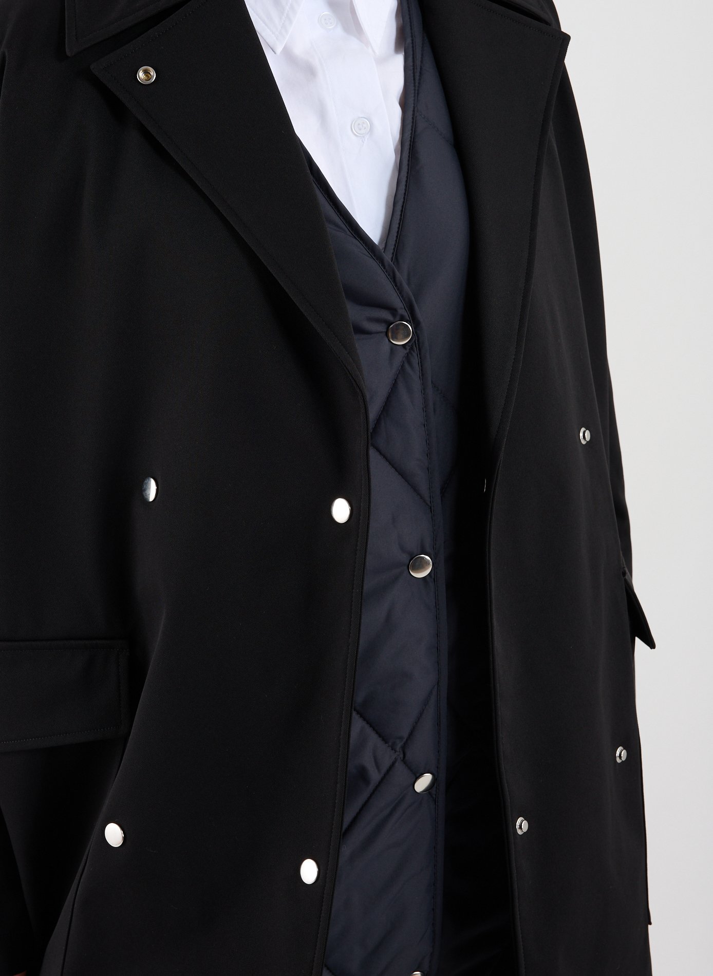 Trench doublé en coton mélangé OOF WEAR Noir