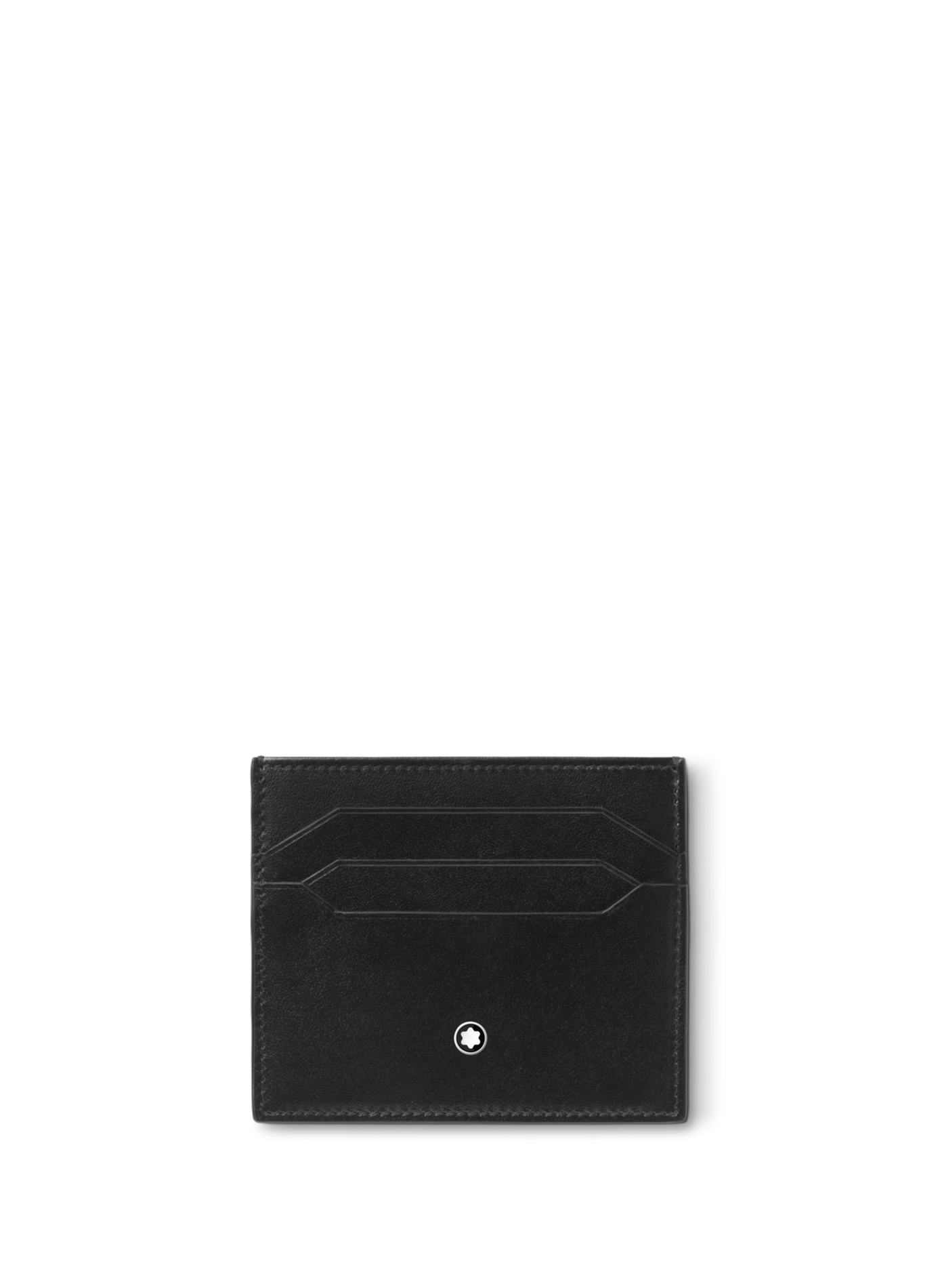 Compact leather card holder MONTBLANC Black
