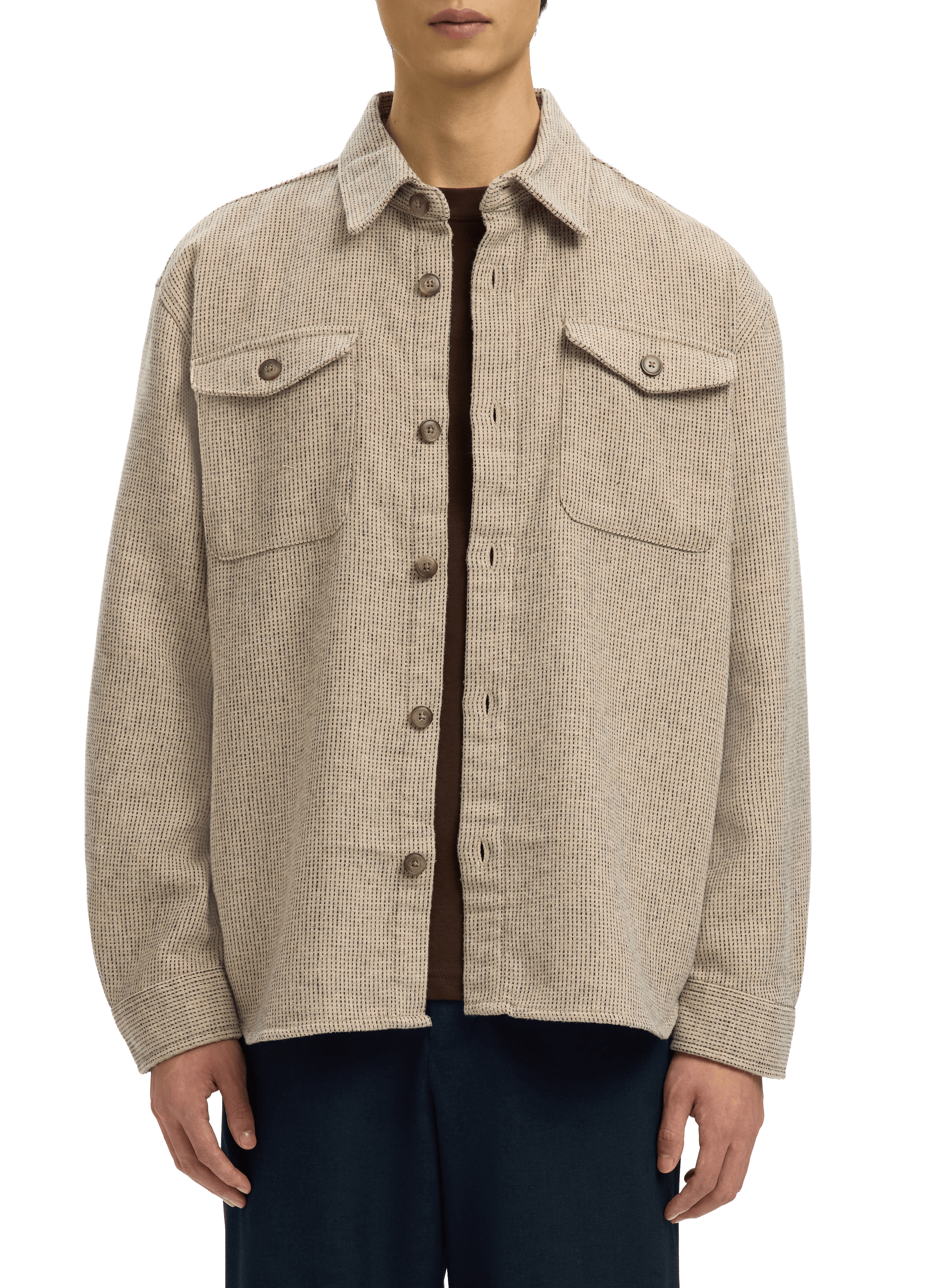 Checked shirt SELECTED Beige