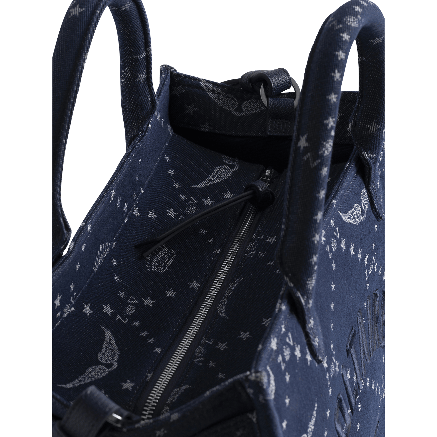 Sac porté main en coton angel ZADIG&VOLTAIRE Bleu