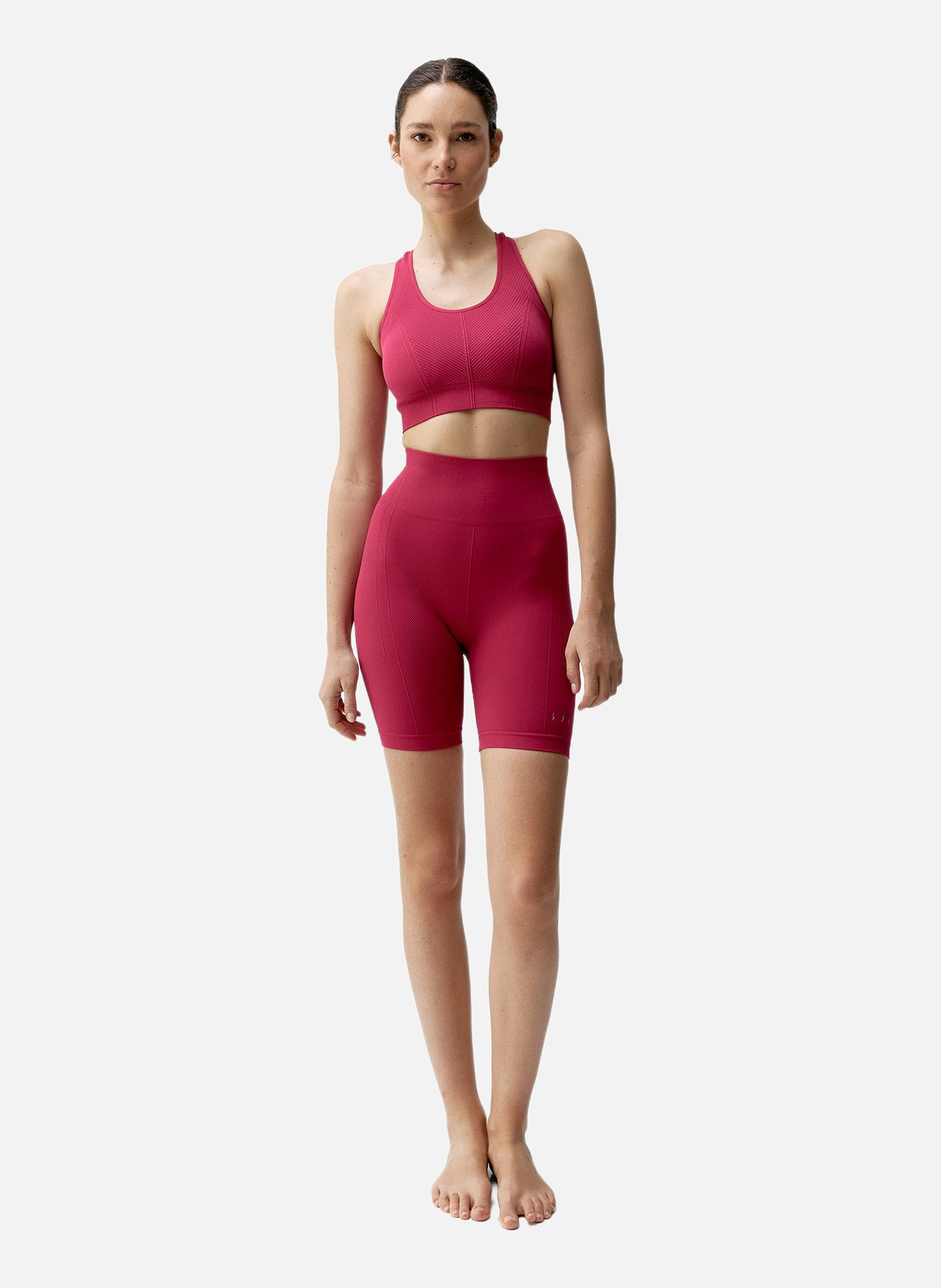 Short moulant de sport seamless soma BORN LIVING YOGA Rose