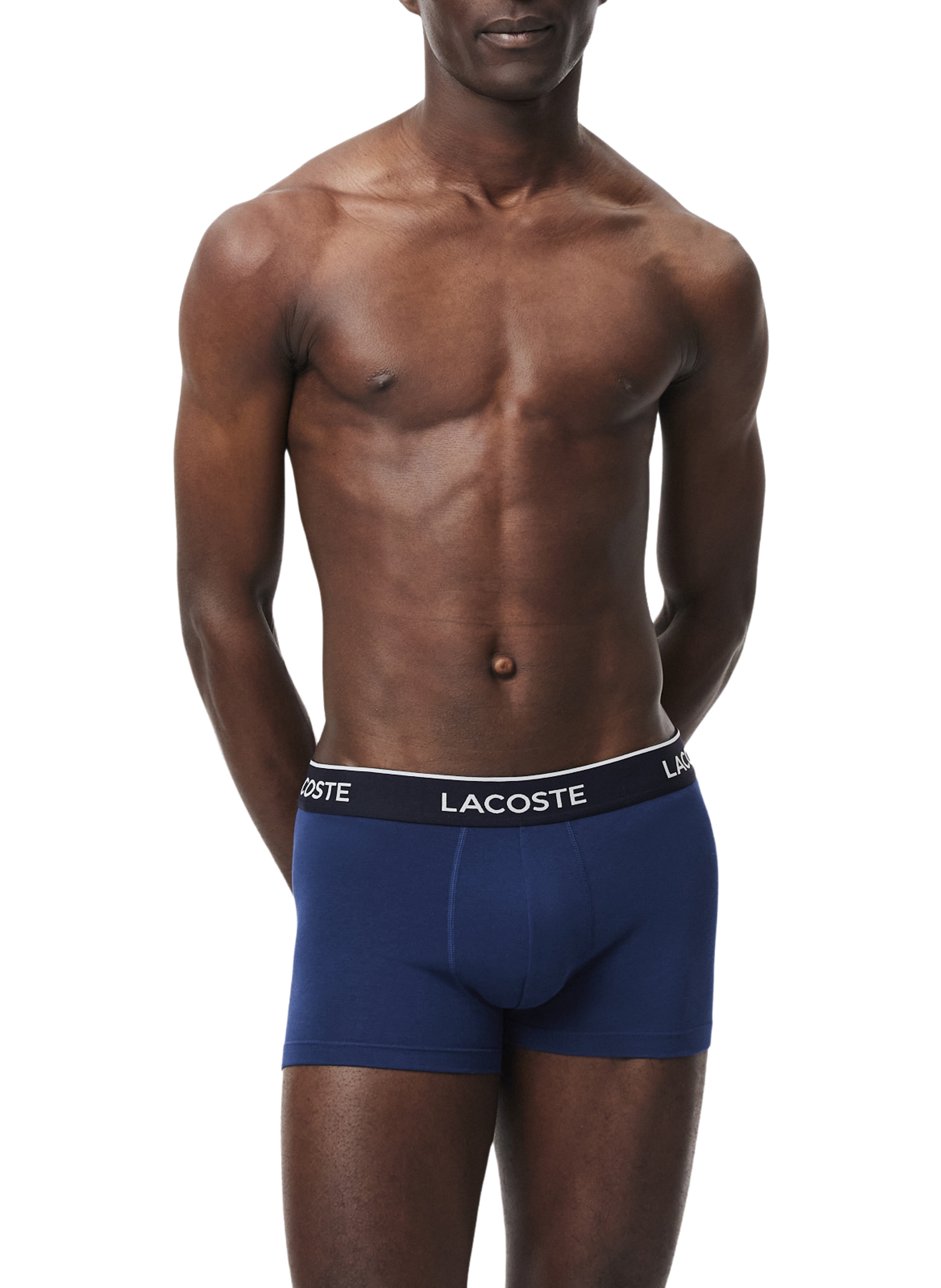 Lot de 3 boxers en coton mélangé LACOSTE Multicolore