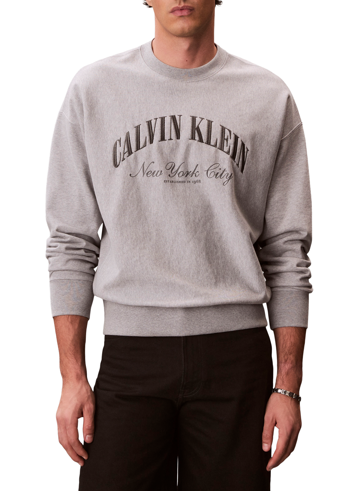 Straight 90s cotton Bermuda shorts CALVIN KLEIN Black