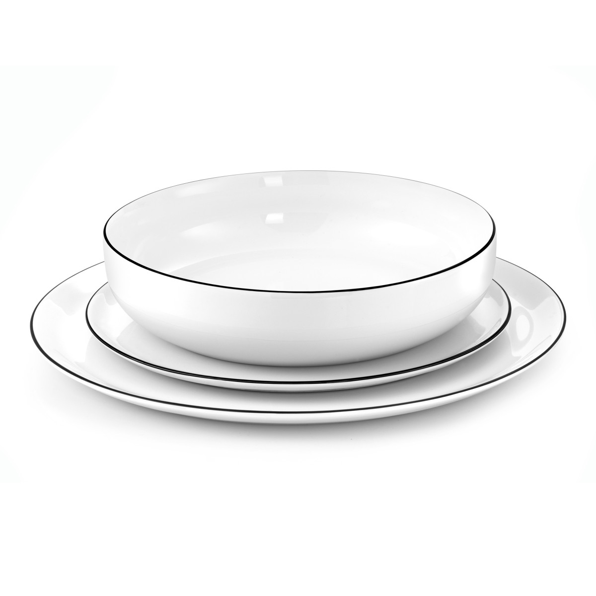 Yaka - assiette plate 27 cm (lot de 6) MEDARD DE NOBLAT Noir