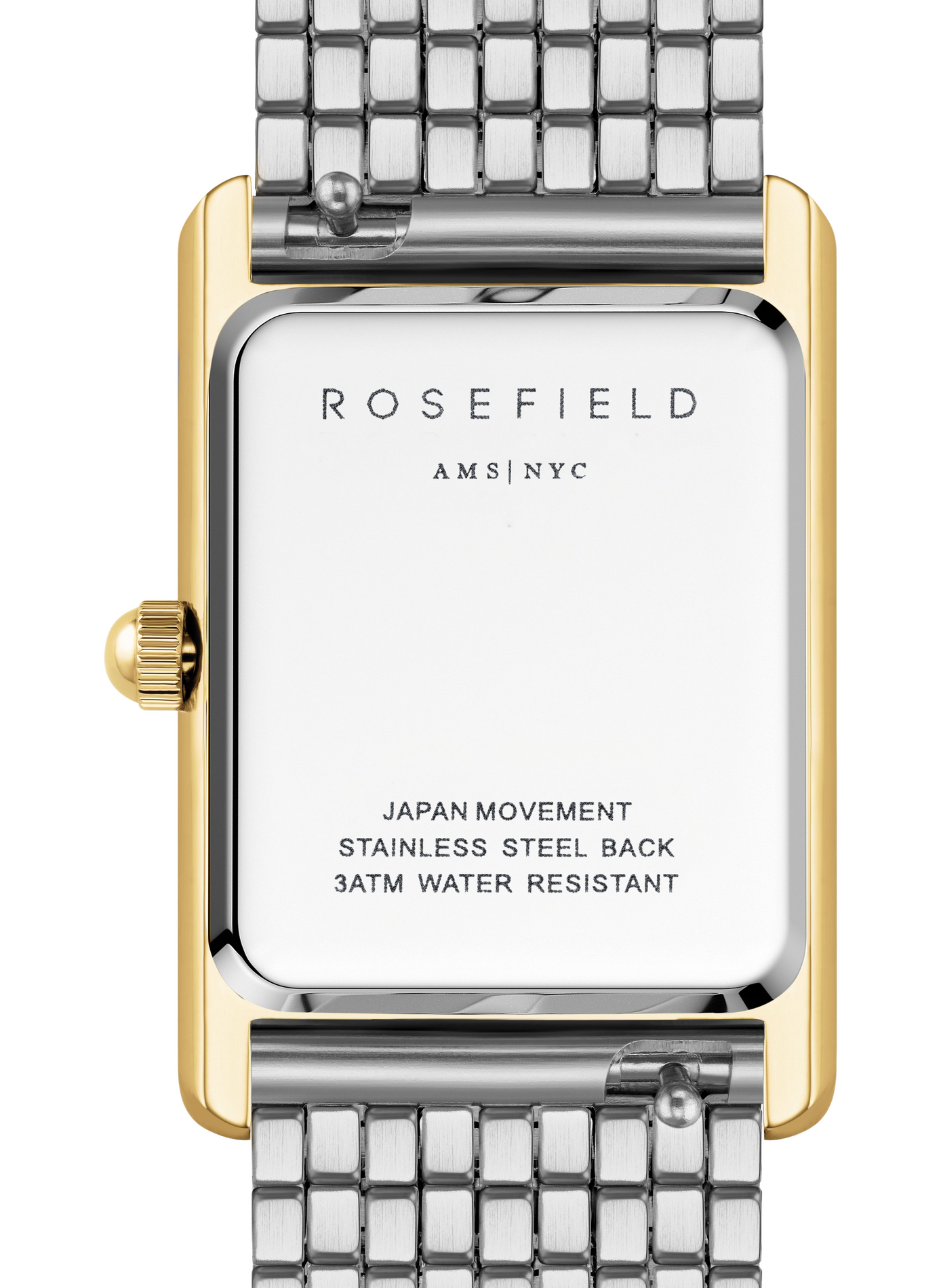 Montre analogique Heirloom en acier inoxydable ROSEFIELD Blanc