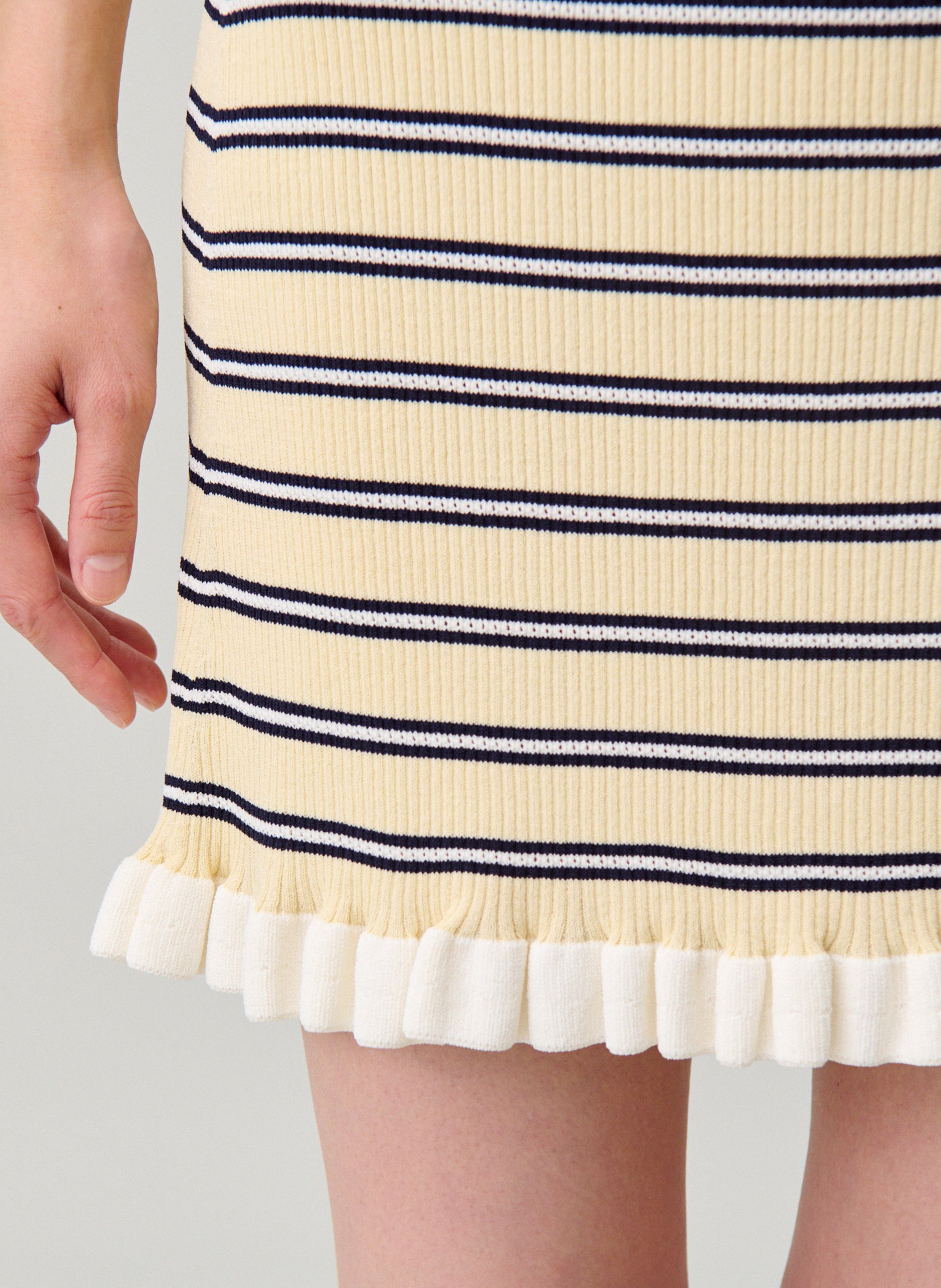 Jupe courte rayée CLAUDIE PIERLOT Multicolore