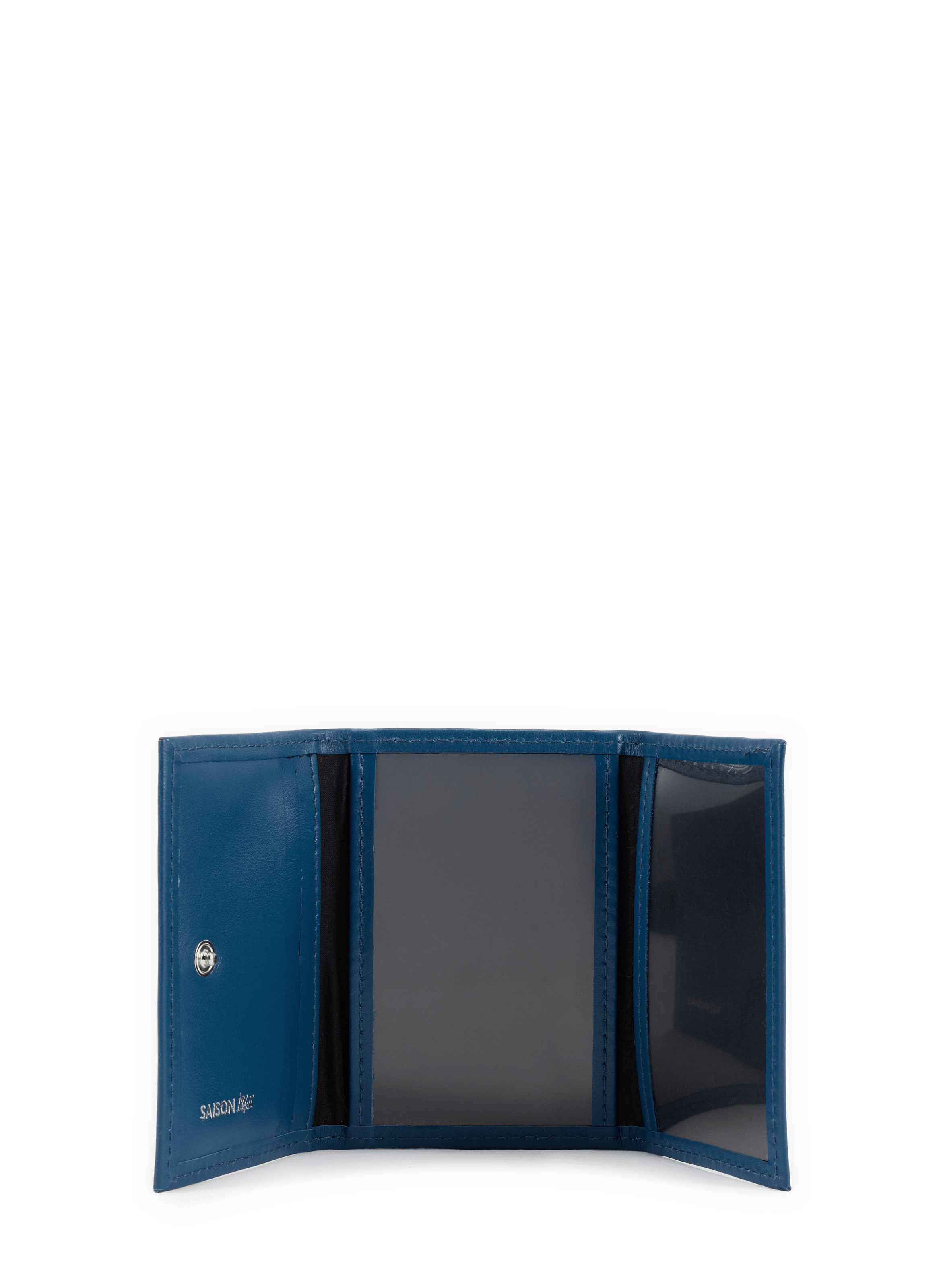 Three-fold leather cardholder SAISON 1865 Blue