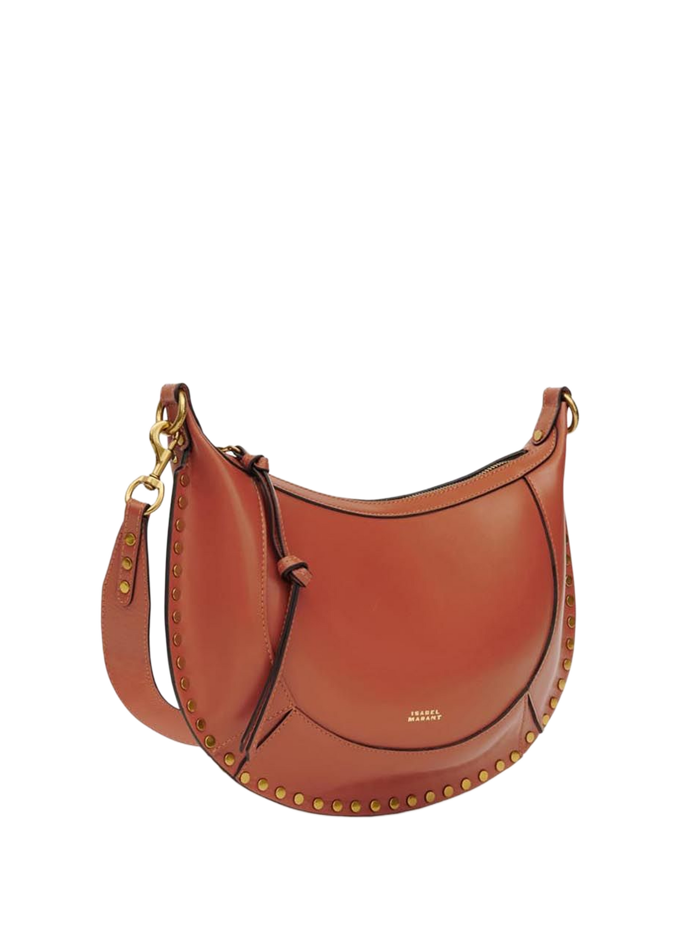 Naoko studded smooth leather handbag ISABEL MARANT Brown