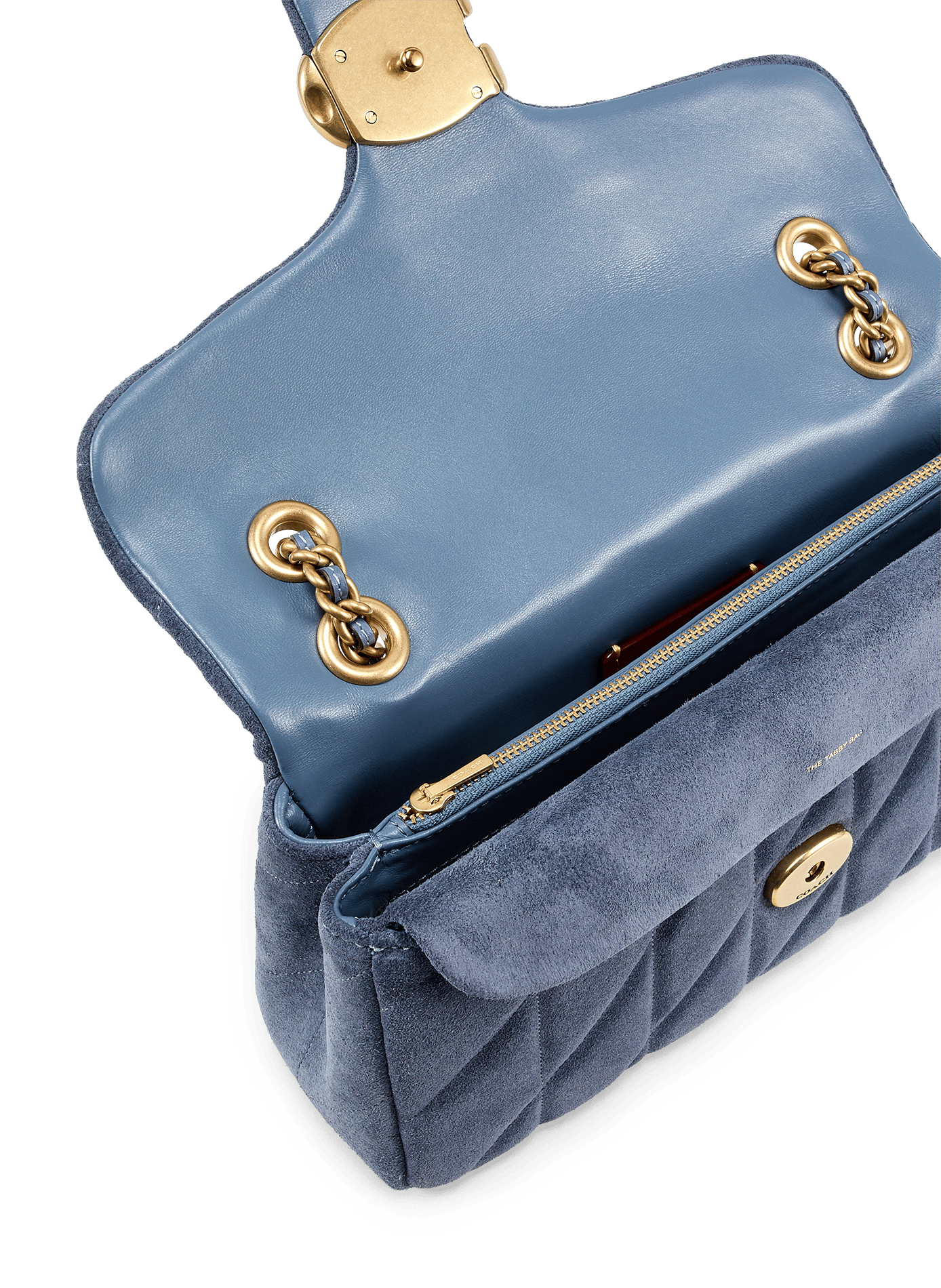 Sac épaule Tabby 26 en matelassage suédé COACH Bleu