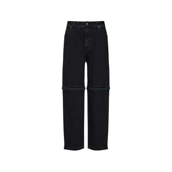 Jean convertible zippé en coton mélangé Jean convertible zippé en coton mélangé