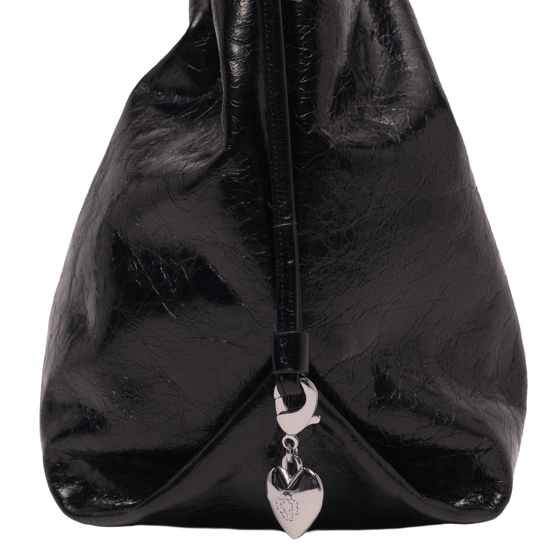 Sac porté épaule en cuir miss m cabas MAJE Noir