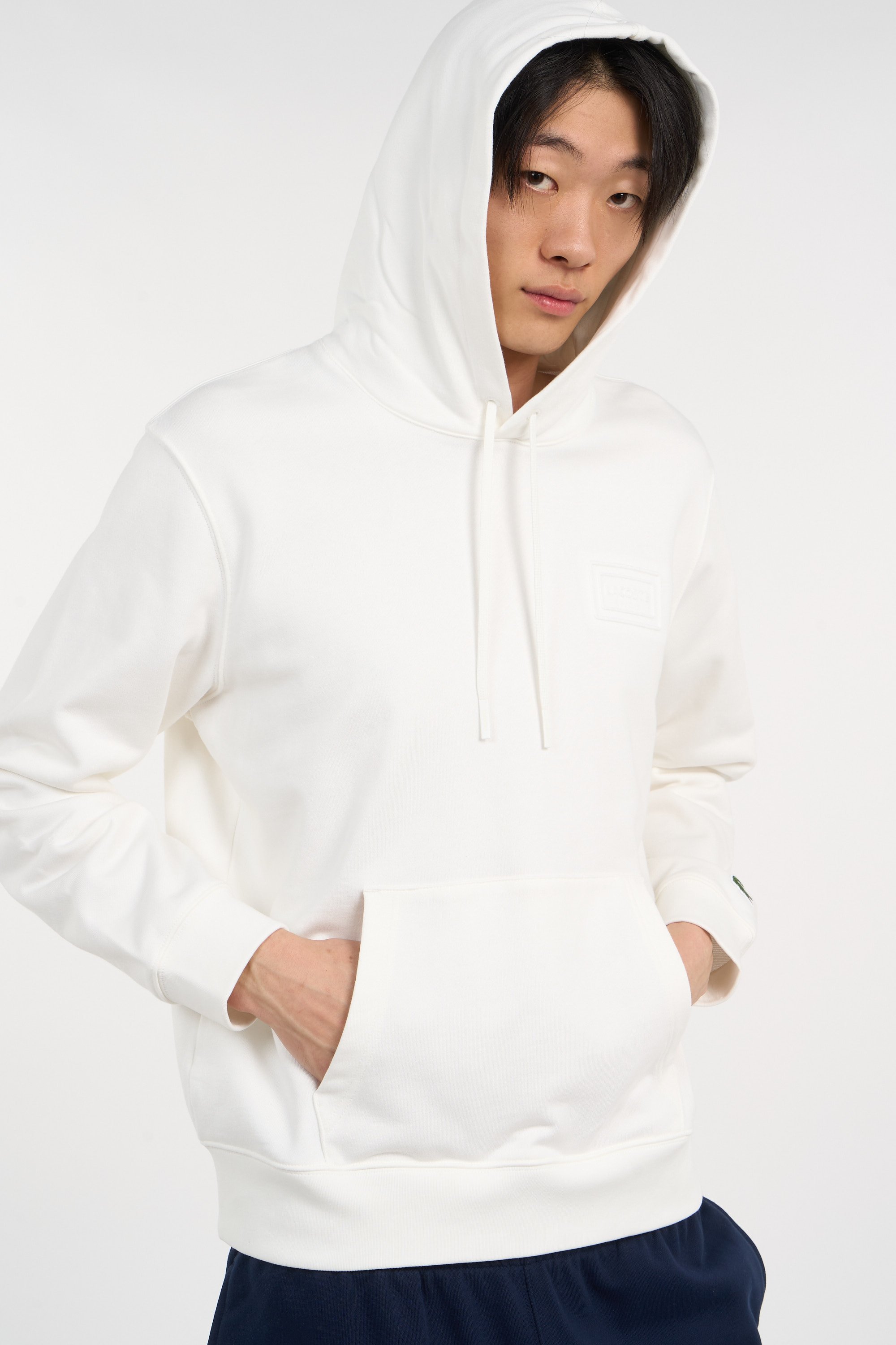 Hoodie sweatshirt LACOSTE Blanc