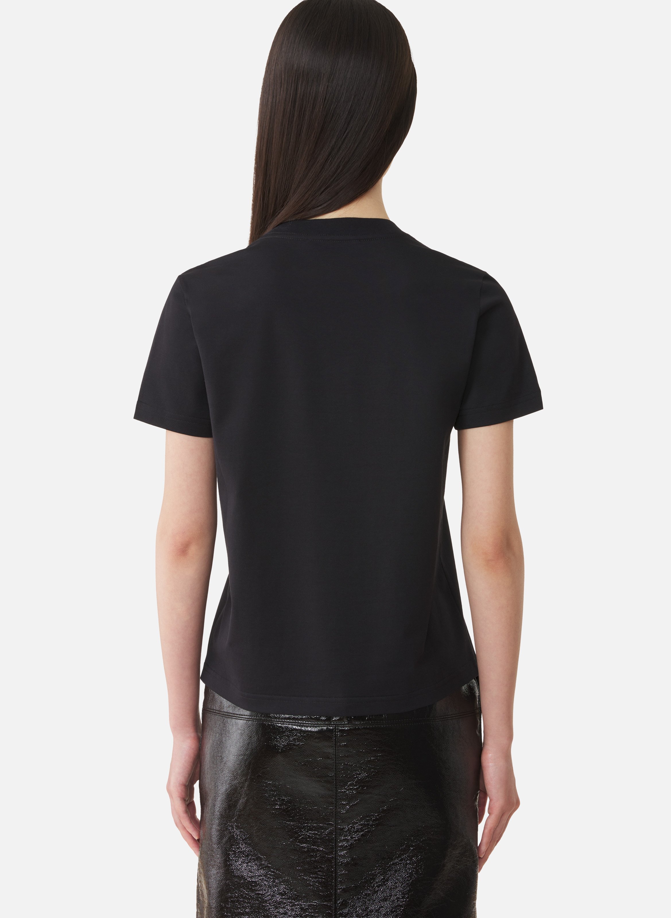 T-shirt brodé la mère et l'enfant en jersey LANVIN Noir
