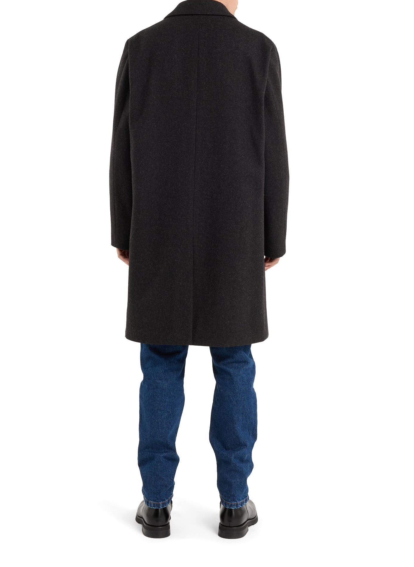 Long woolen buttoned coat SAISON 1865 Grey
