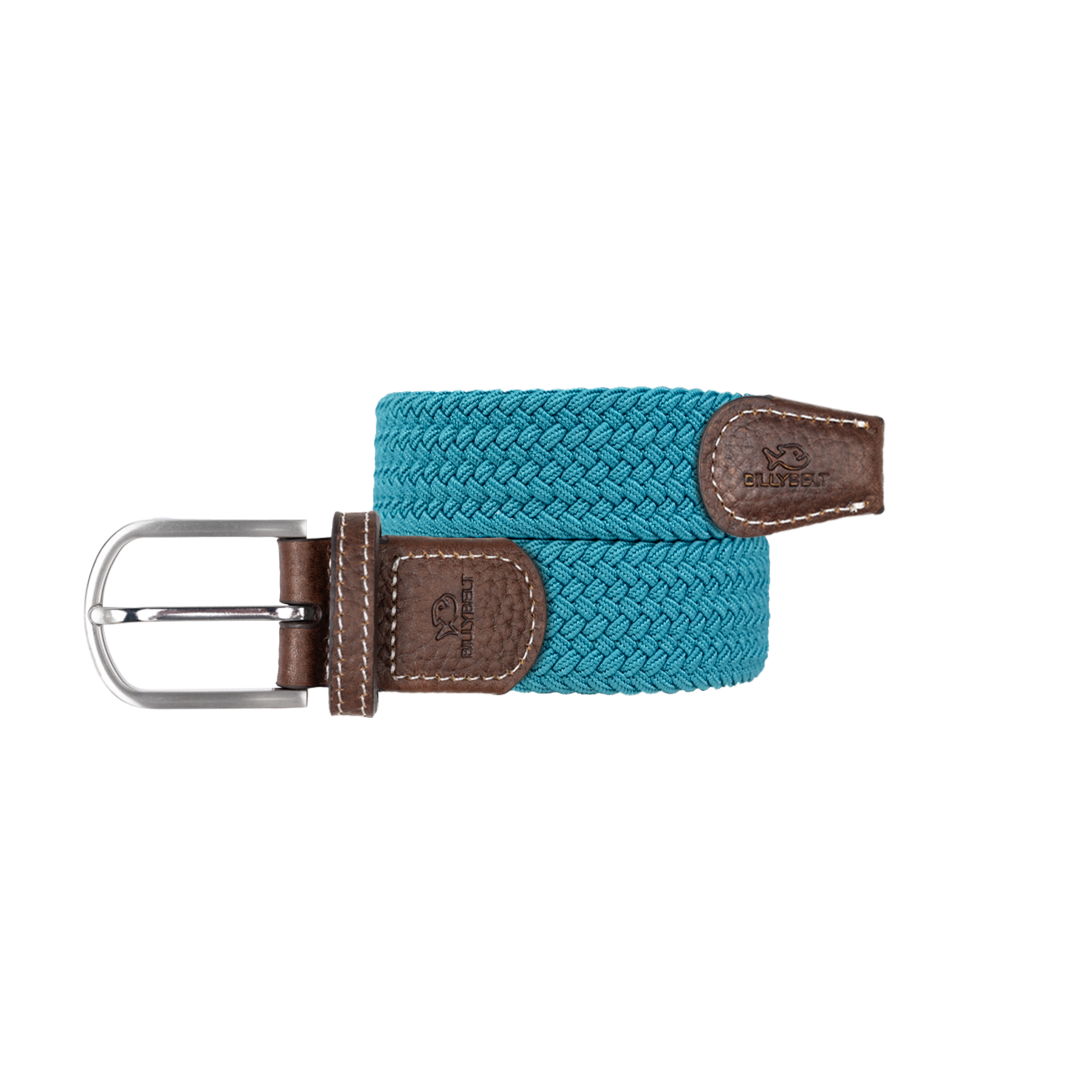Ceinture tressée élastique unie BILLYBELT Bleu