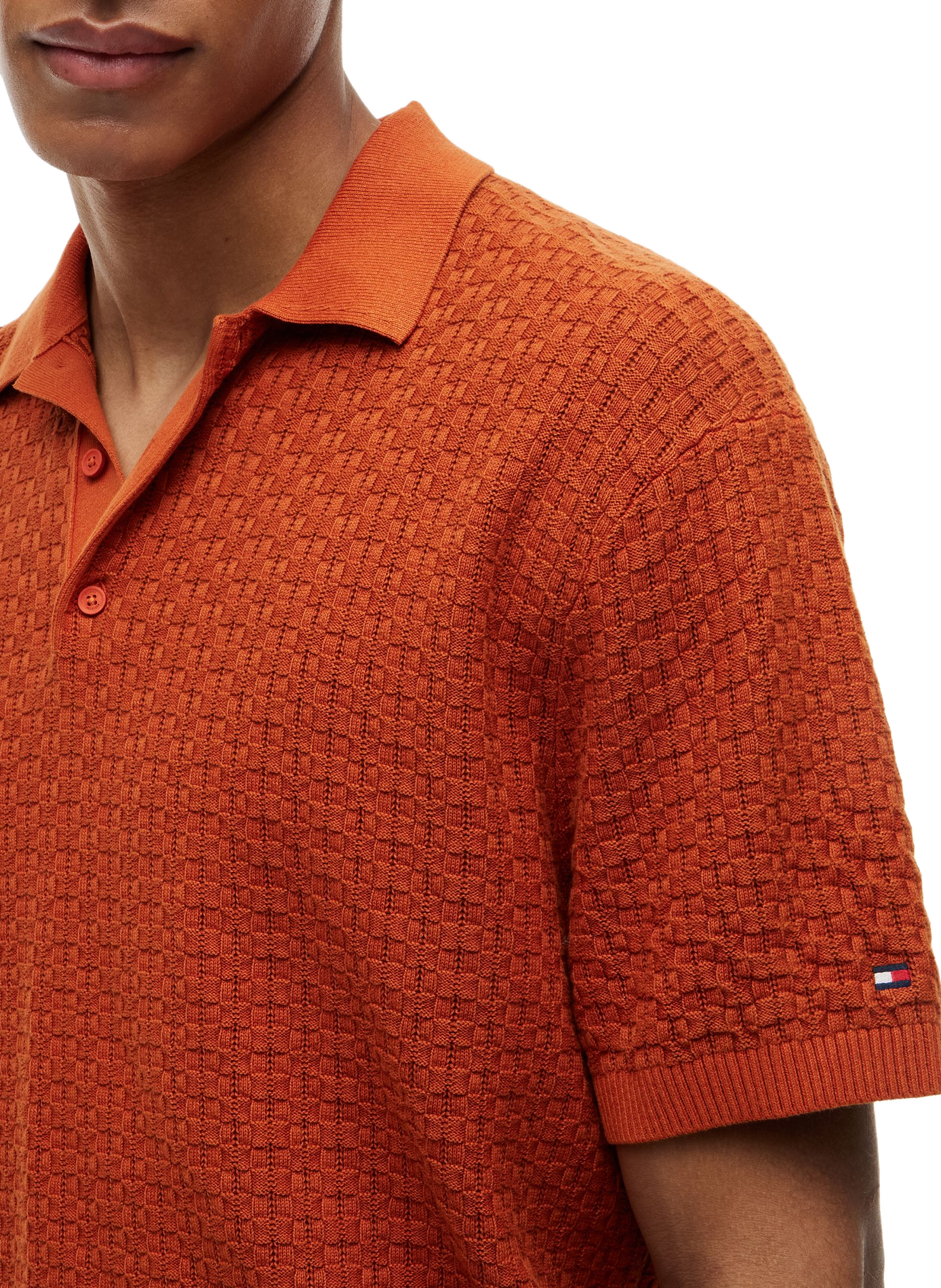 Cotton polo shirt TOMMY HILFIGER Brown
