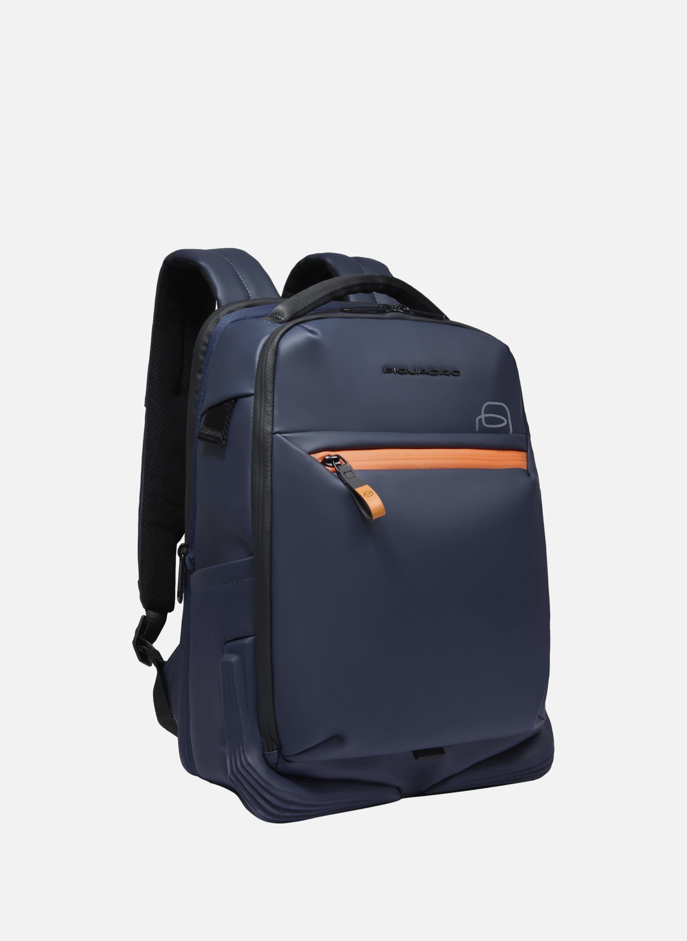 Rugzak voor op reis, geschikt om onder de stoel in het vliegtuig te passen. PIQUADRO Blauw