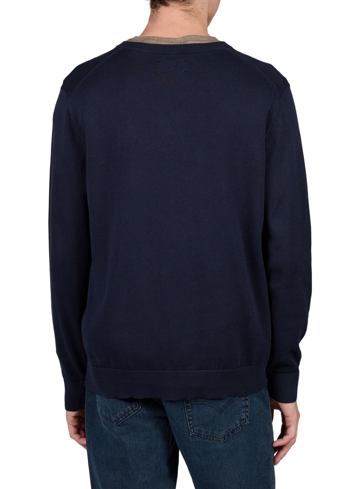 Straight leg pants with embroidered logo in cotton GANT Blue