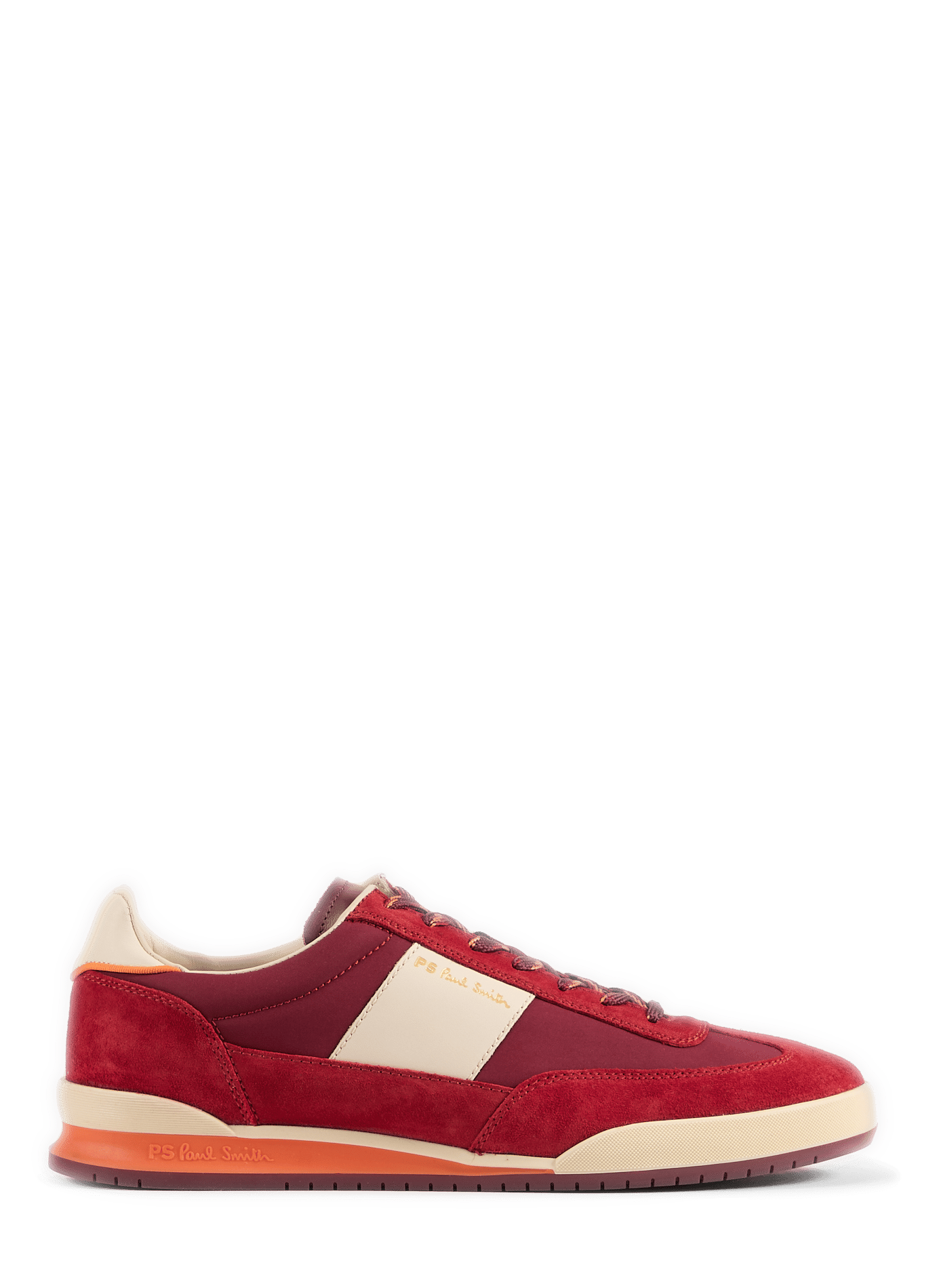Lage sneakers van gemengd leer PAUL SMITH Rood