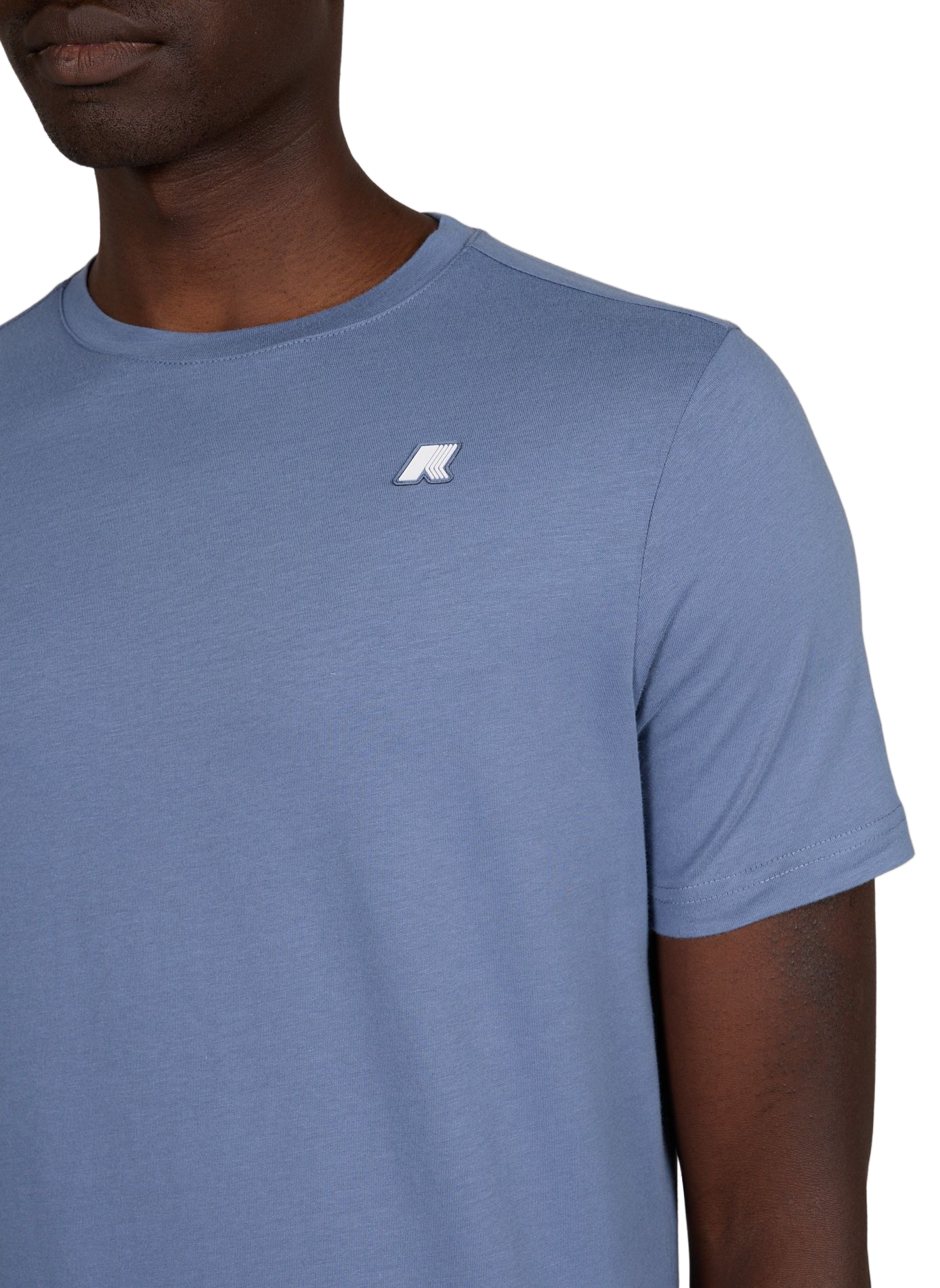 Short-sleeved cotton logo T-shirt K-WAY Blue