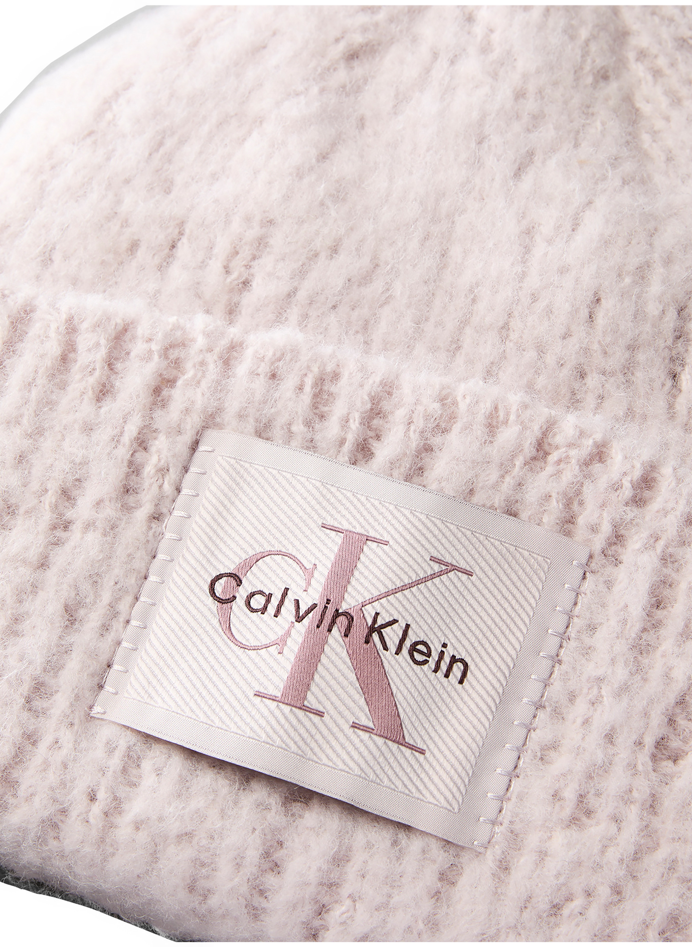 Bonnet à revers uni CALVIN KLEIN Grau