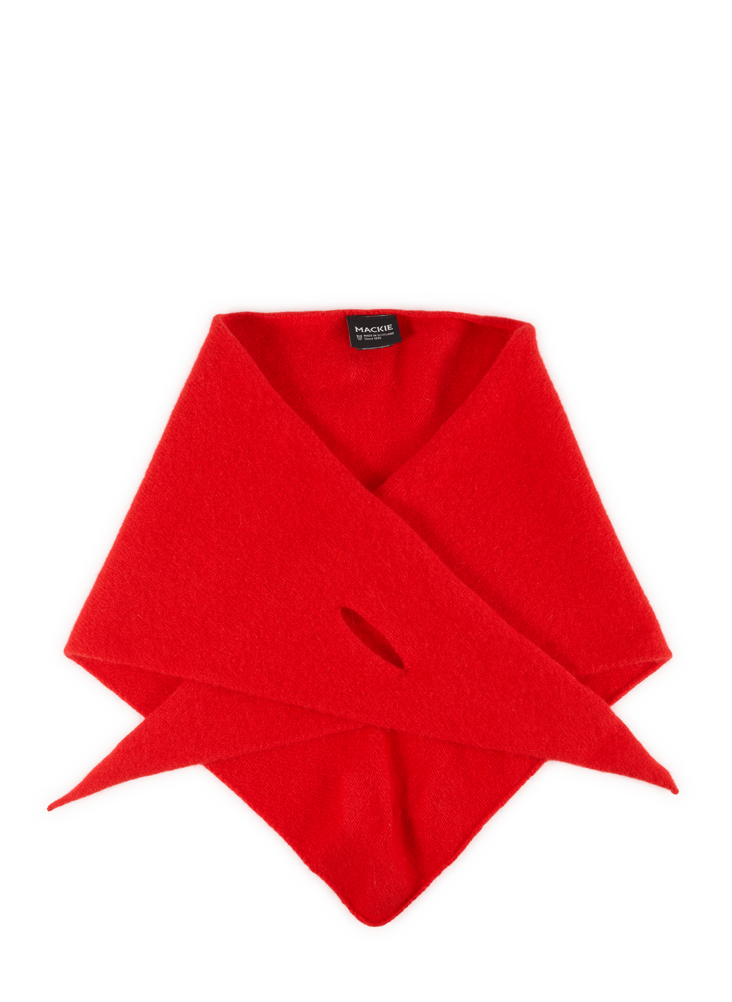 Wool-blend triangle scarf MACKIE Red